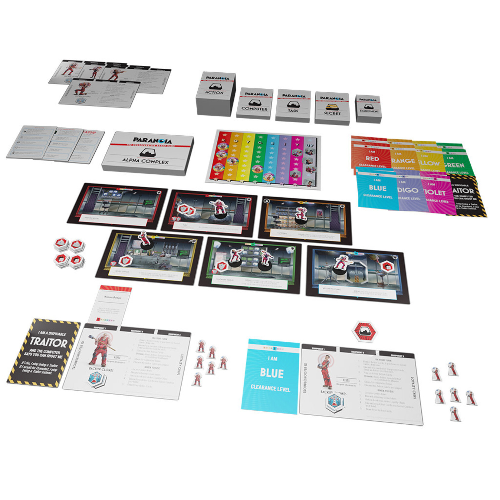 Modiphius Paranoia The Uncooperative Board Game