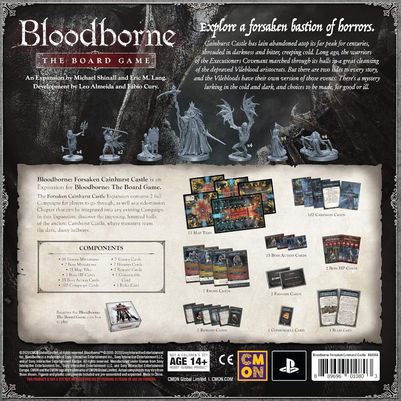 CMON Bloodborne: The Board Game Forsaken Cainhurst Castle  Expansion + Extras