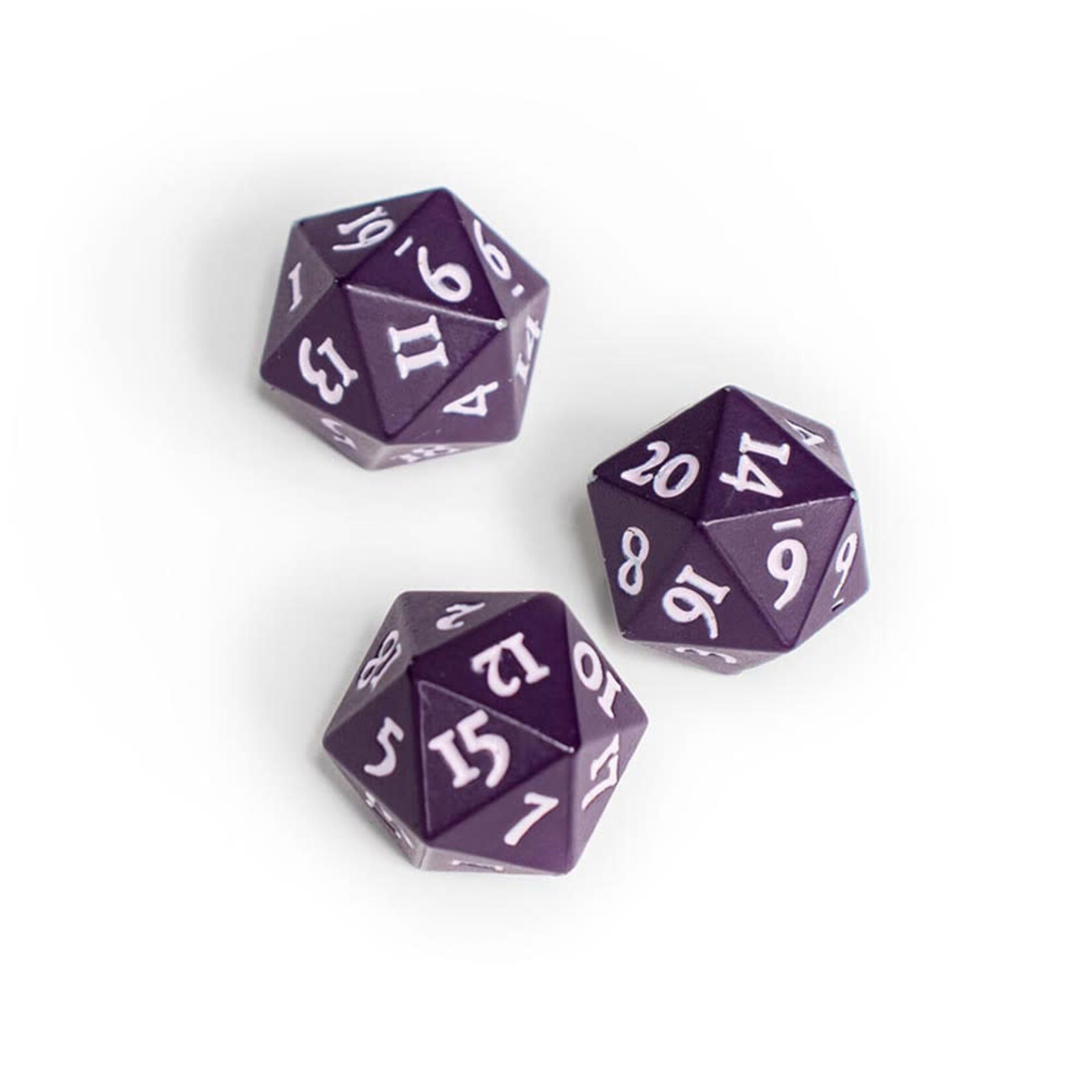 Ultra Pro Vivid Heavy Metal D20 Dice Midnight Plum (2pk)