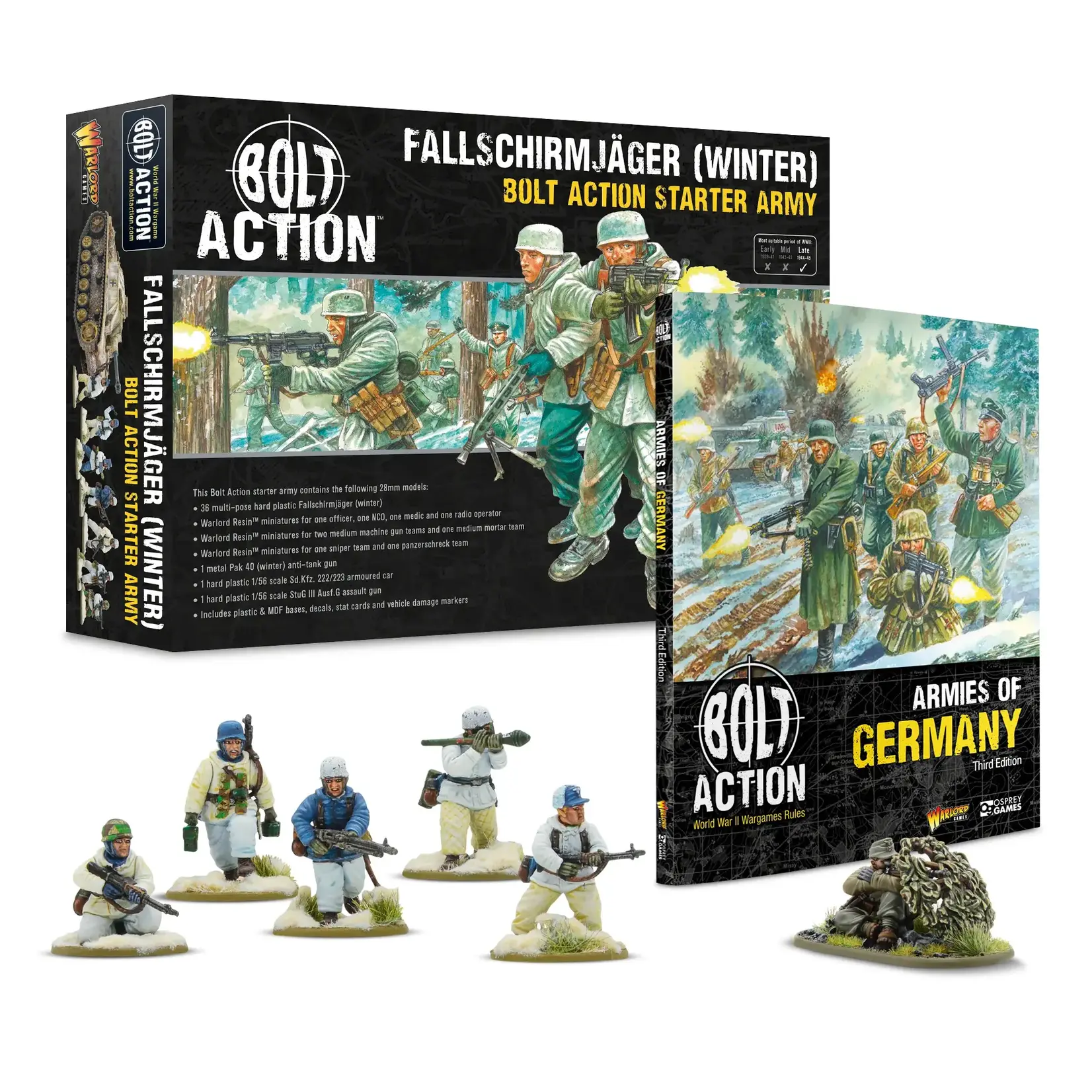 Warlord Bolt Action Winter Fallschirmjager Starter Army