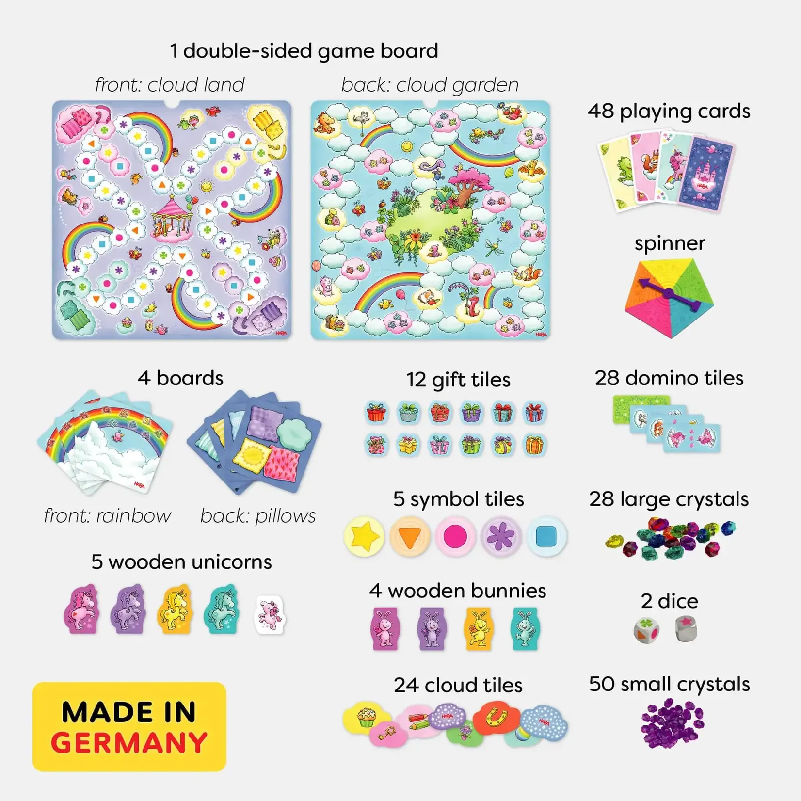 HABA USA Unicorn Glitterluck Game Collection