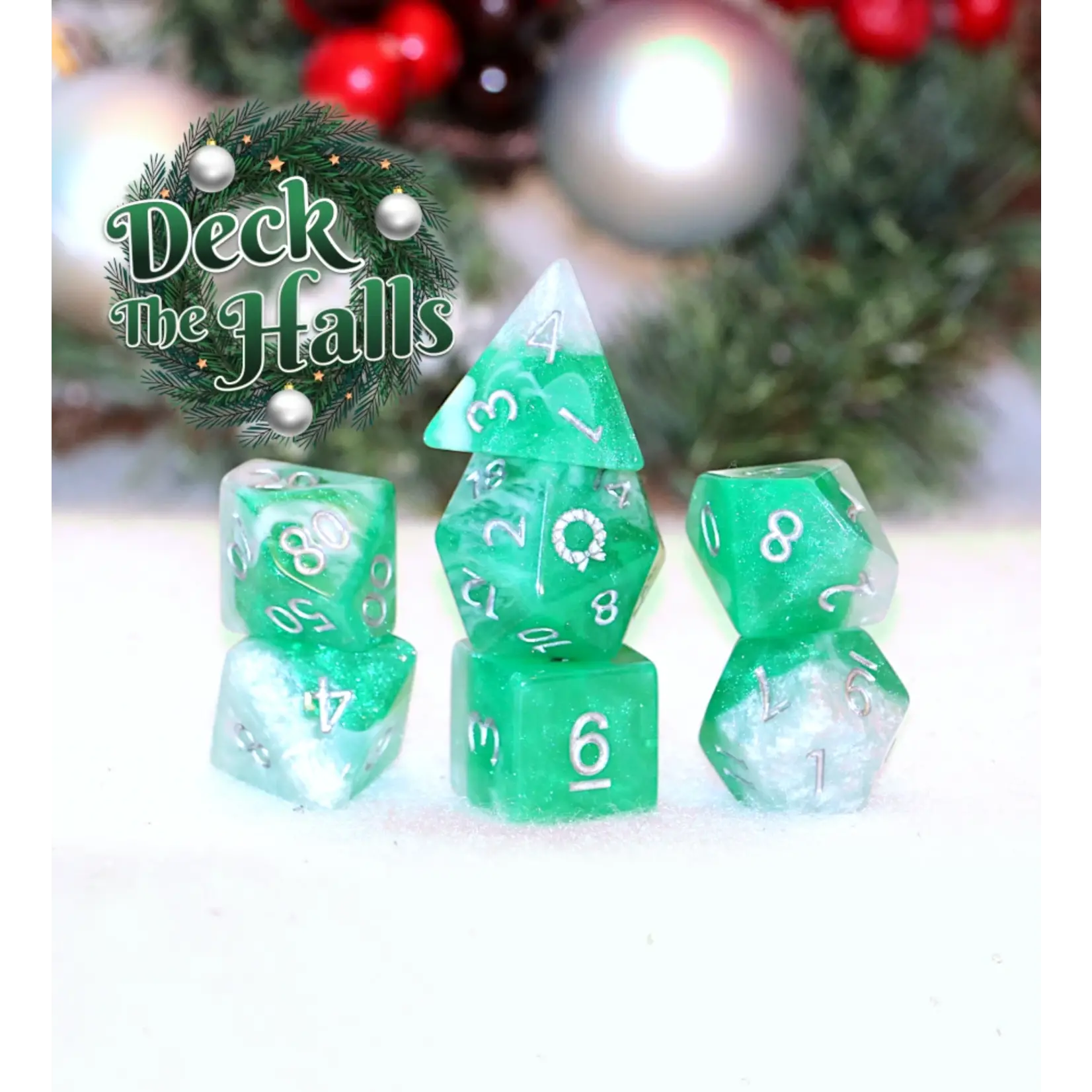 Gate Keeper Games Aether Dice - 'Deck the Halls' 7-Die Set