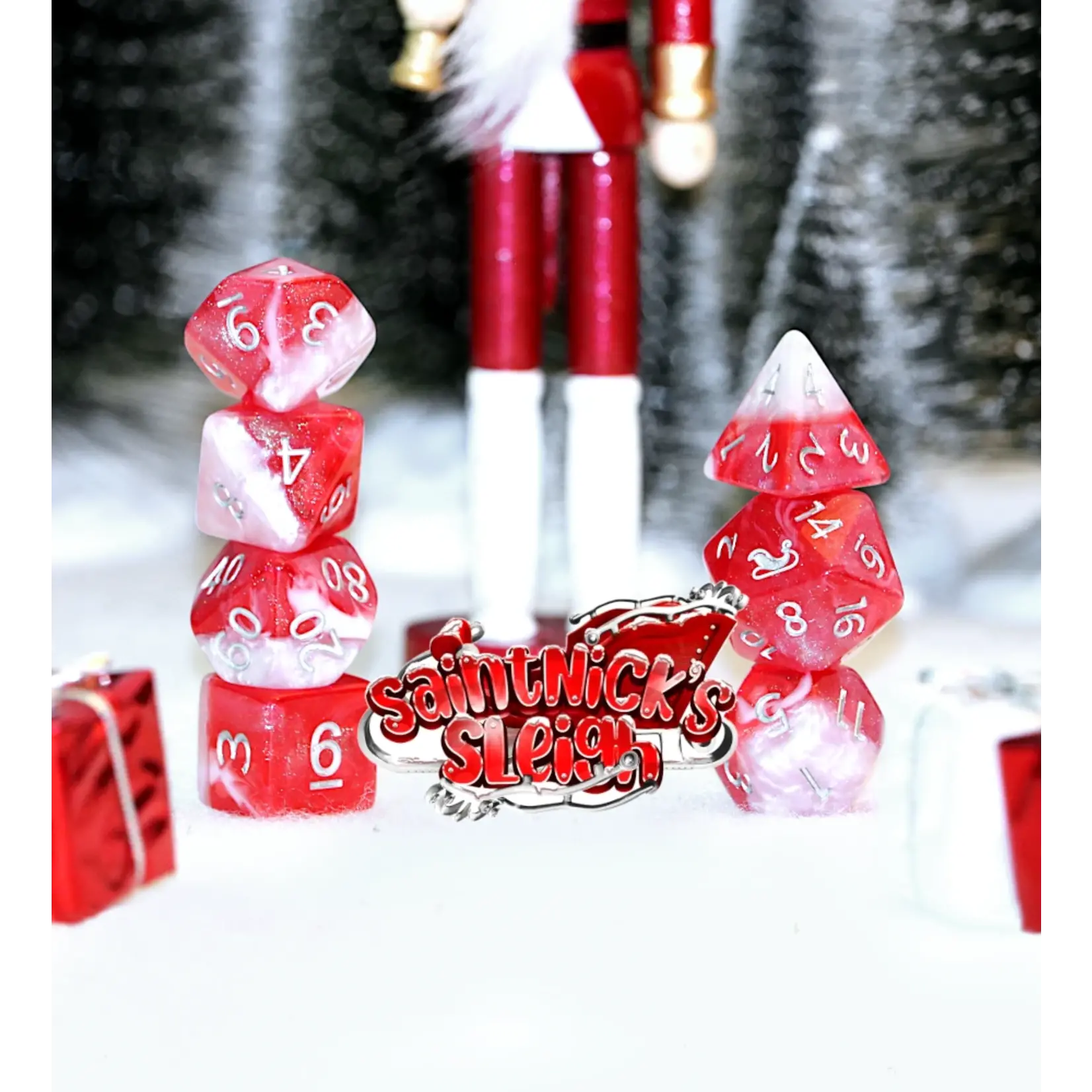 Gate Keeper Games Aether Dice - 'Saint Nick's Sleigh'