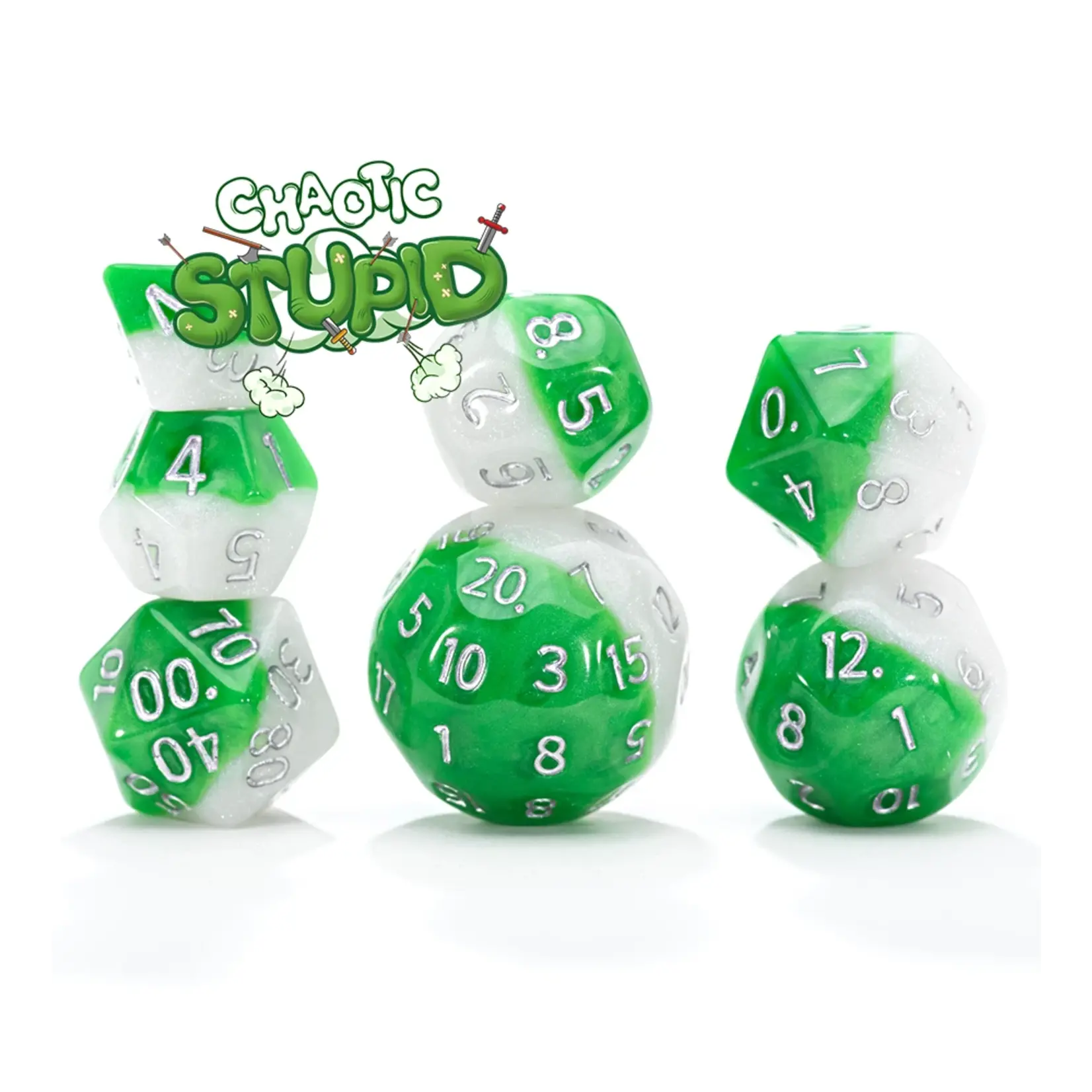 Gate Keeper Games “Chaotic Stupid” Double Dice 7-Die set