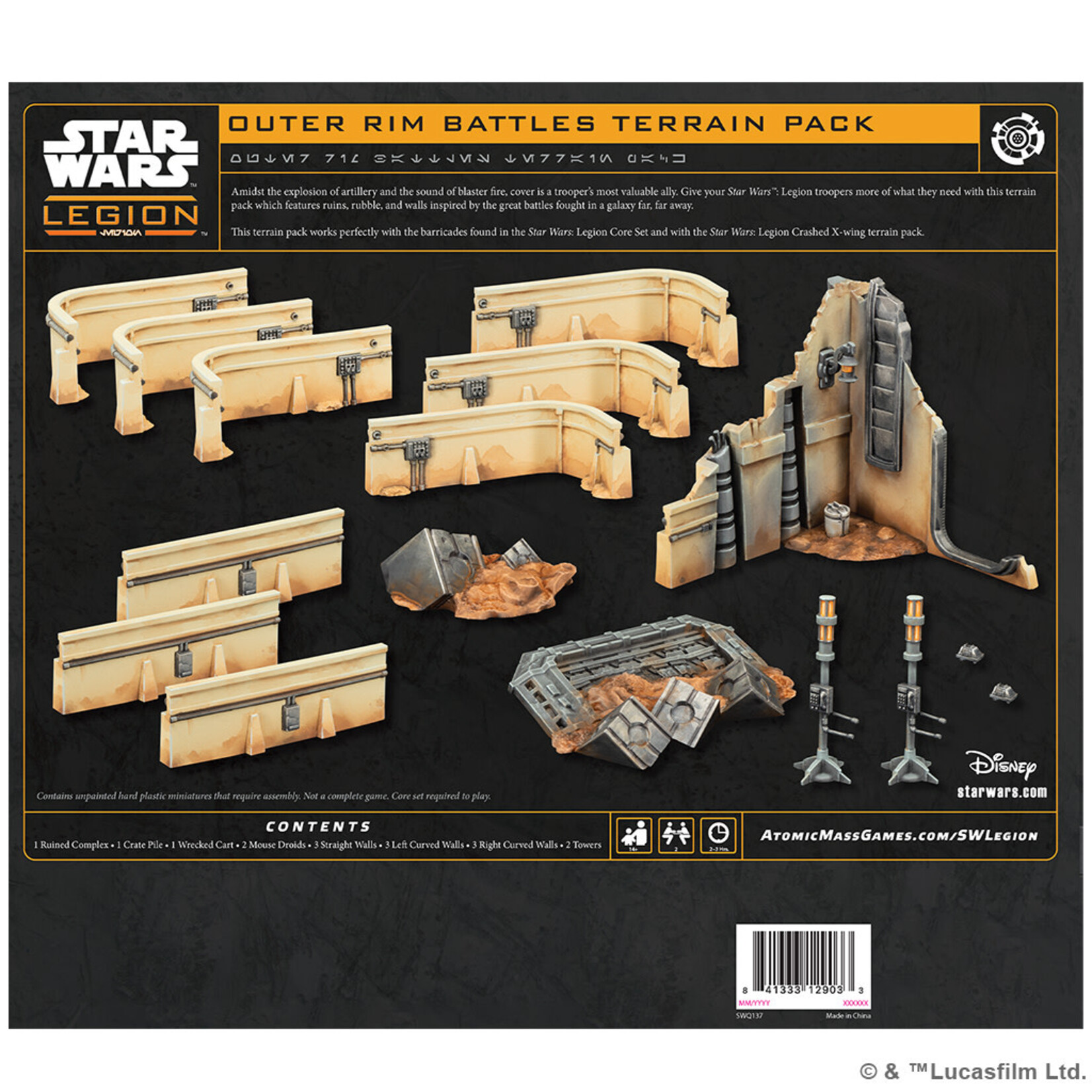 Atomic Mass Games Star Wars Legion Outer Rim Battles Terrain Pack