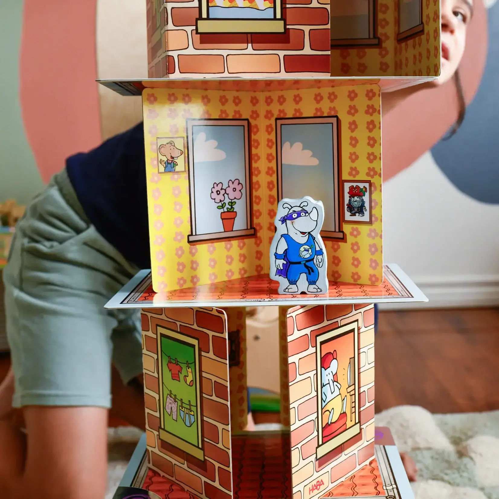 HABA USA Giant Rhino Hero XXL Stacking Cards Game