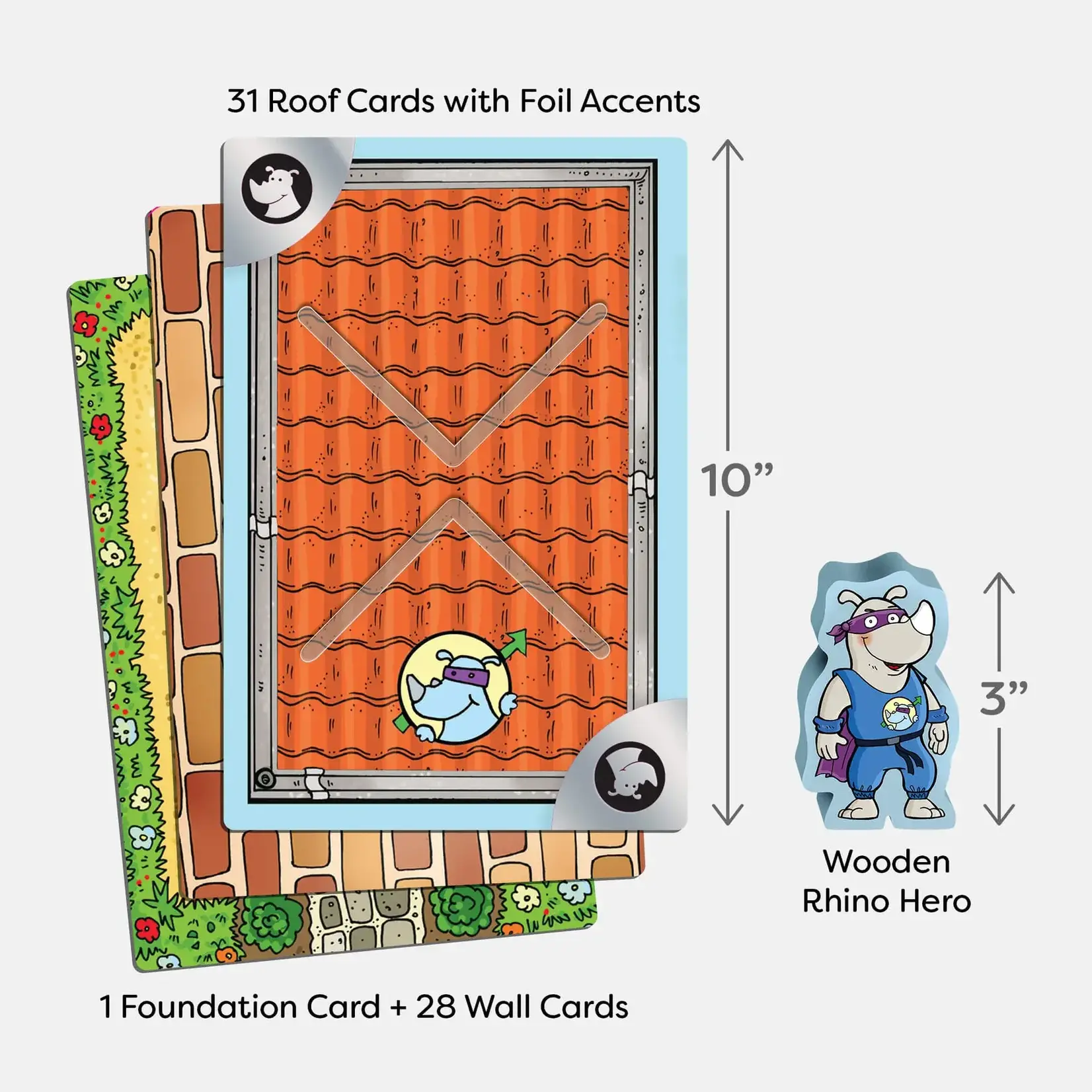 HABA USA Giant Rhino Hero XXL Stacking Cards Game