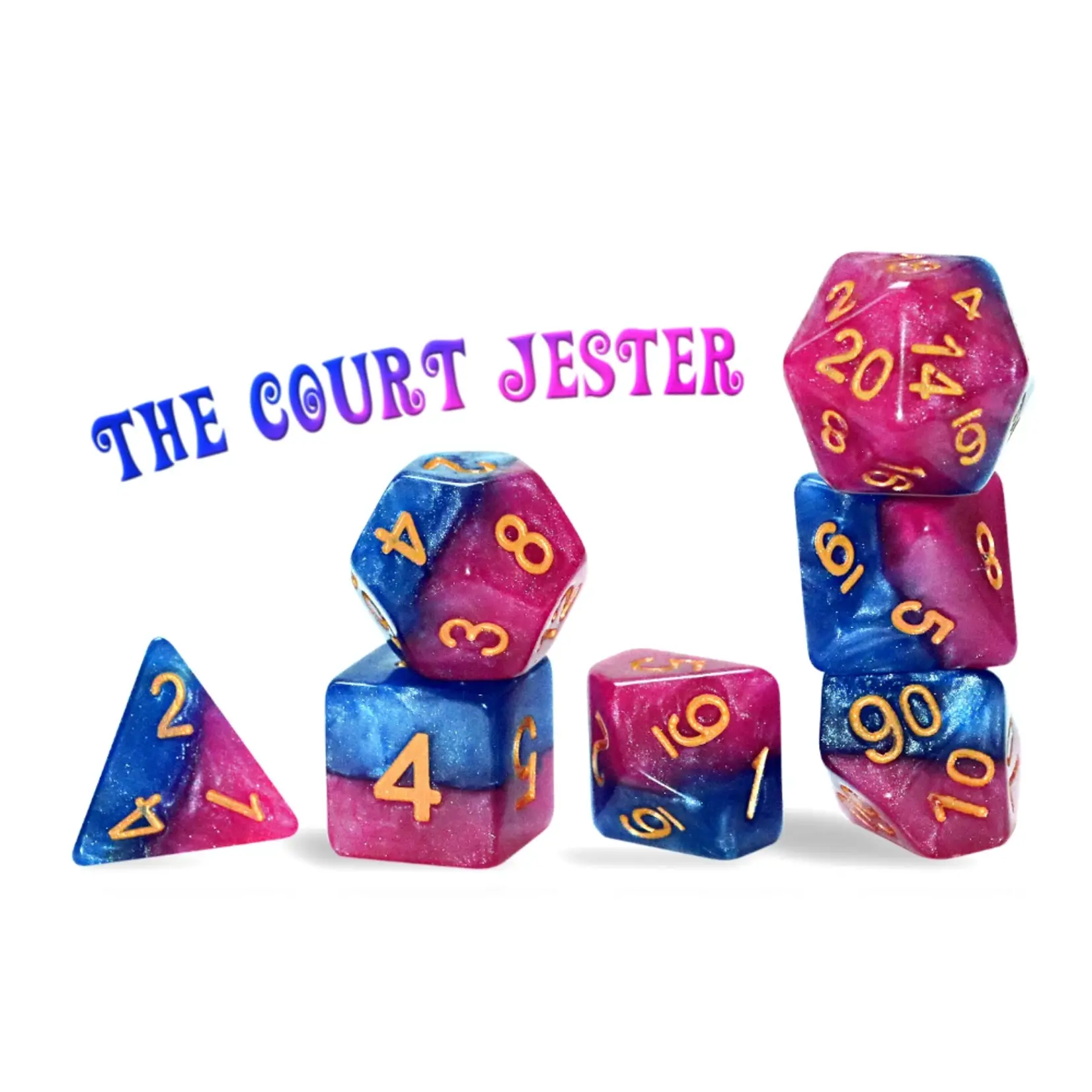 Gate Keeper Games Halfsies Dice - 'The Court Jester' 11-Die Set
