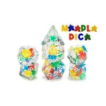 Gate Keeper Games Inclusion Dice - 'I Play Blue' Meeple 7D Set