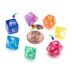 Gate Keeper Games Mighty Tiny Dice 12mm d7 set Rainbow Bits Sui Generis