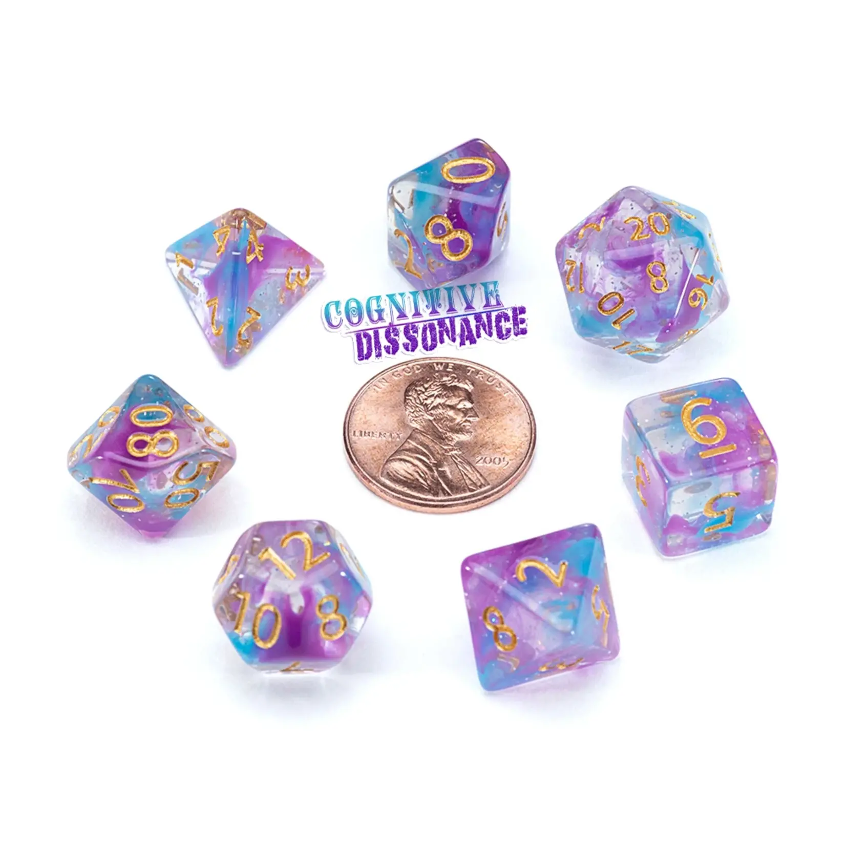 Gate Keeper Games Mighty Tiny Dice 12mm d7 set Cognitive Dissonance