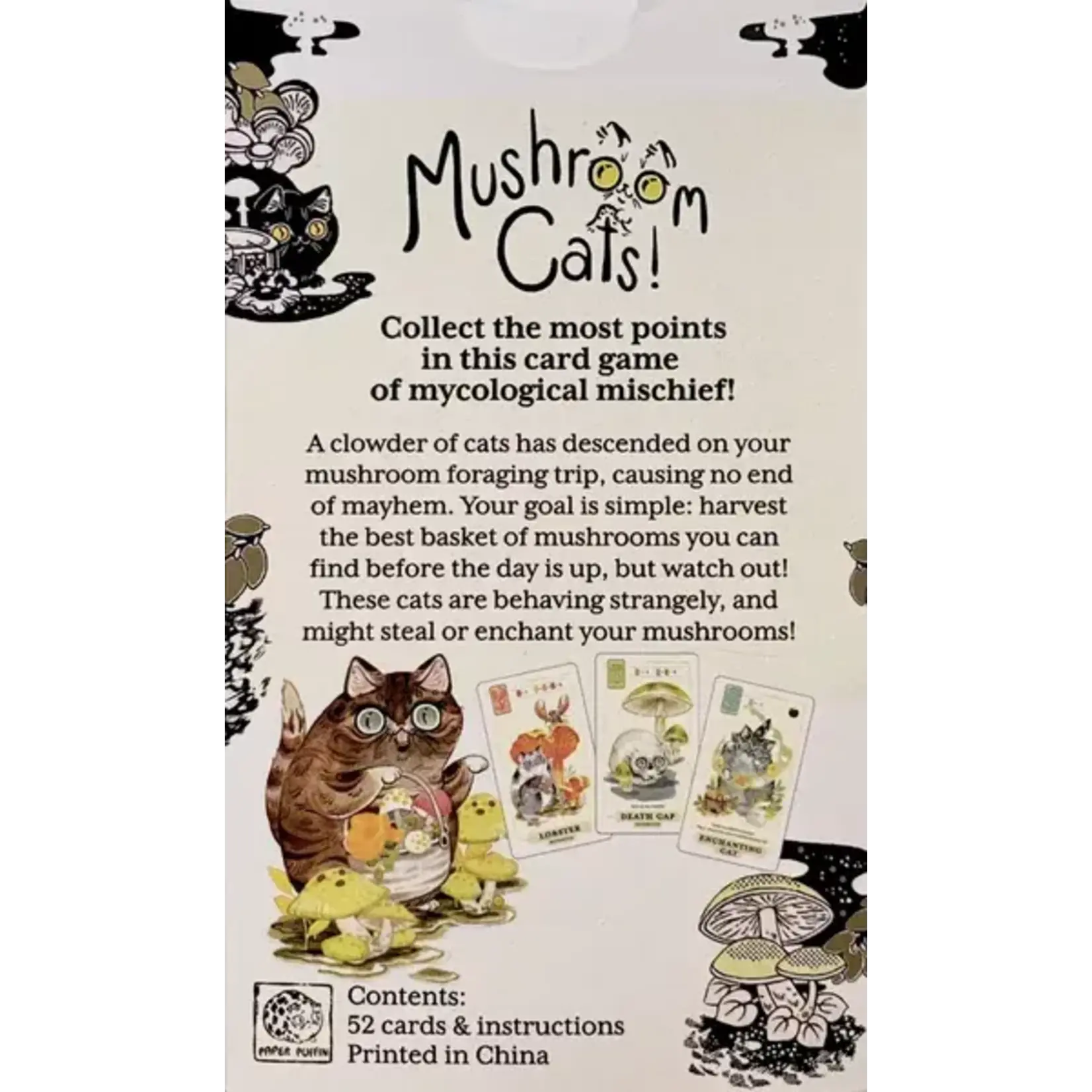 Paper Puffin Mushroom Cats!