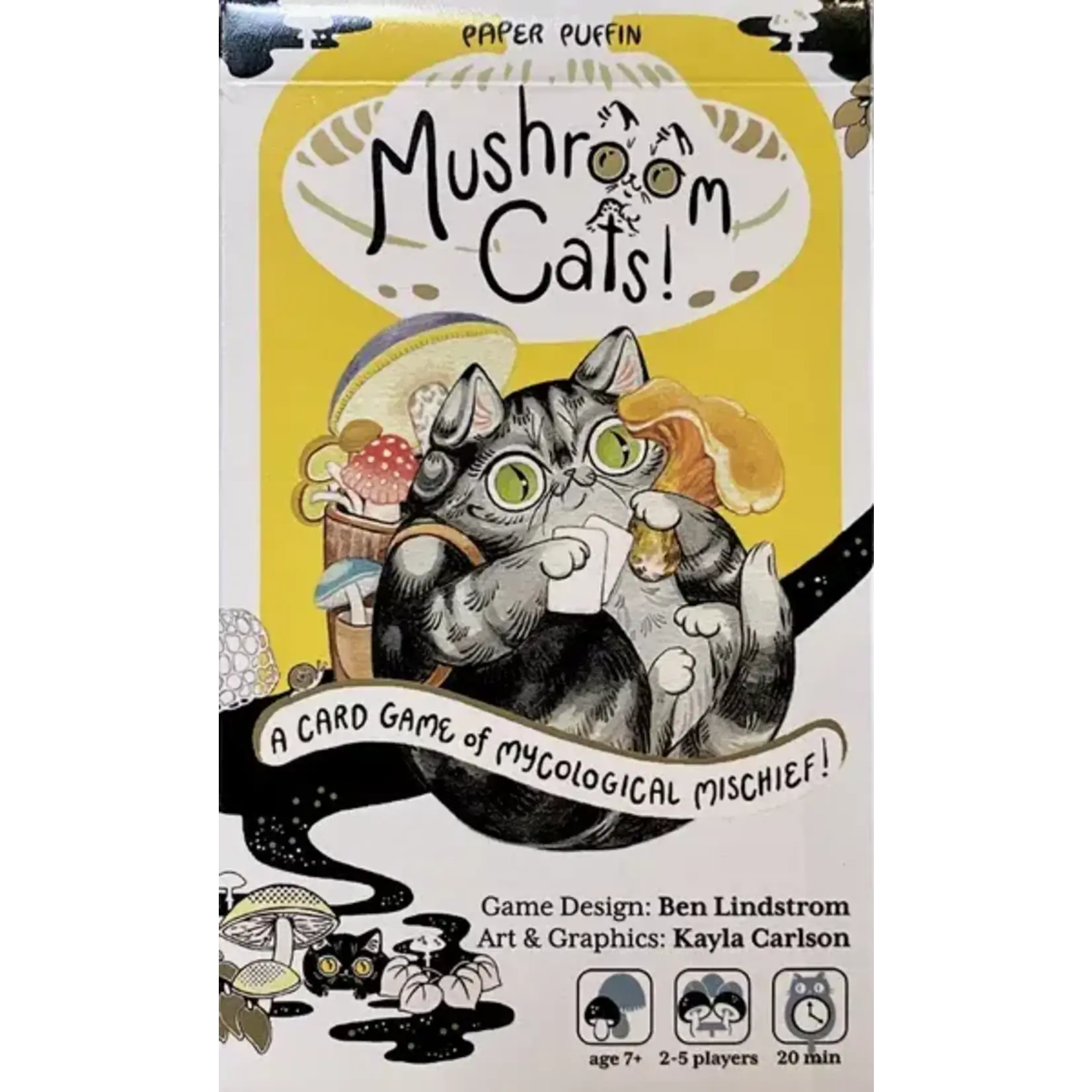 Paper Puffin Mushroom Cats!