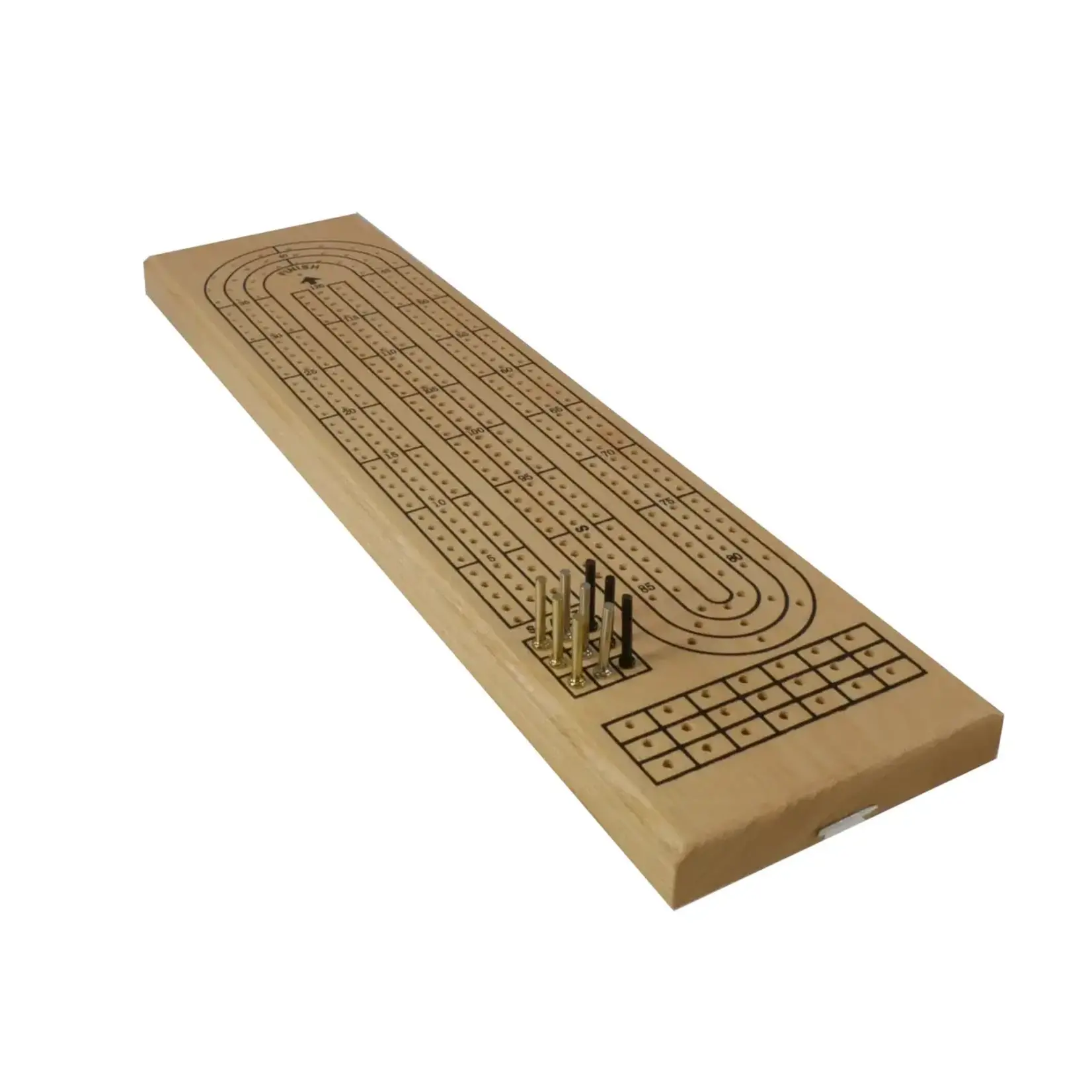 WorldWise Imports Cribbage 3-Track Oak