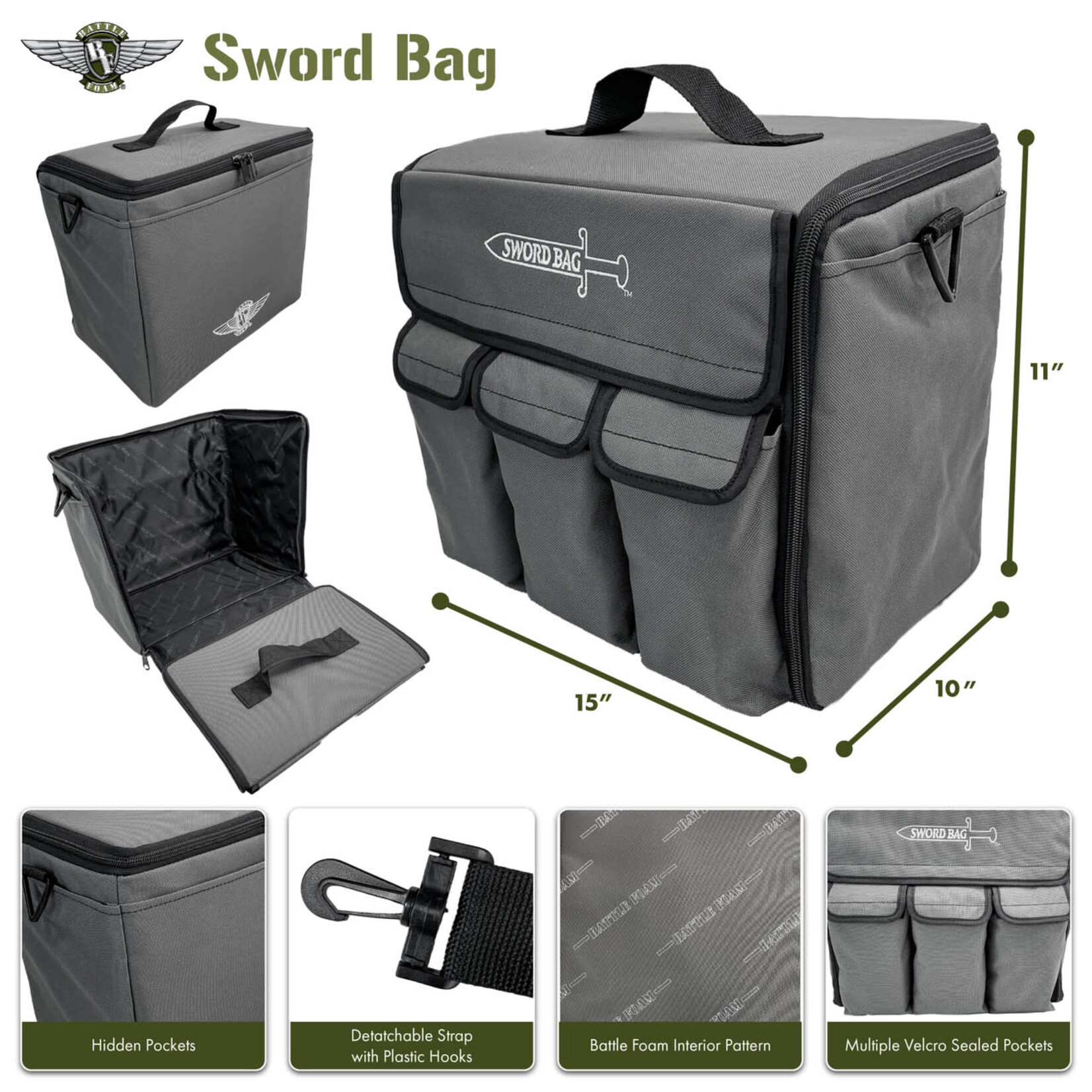 Battle Foam BF Sword Bag Pluck Foam Load Out
