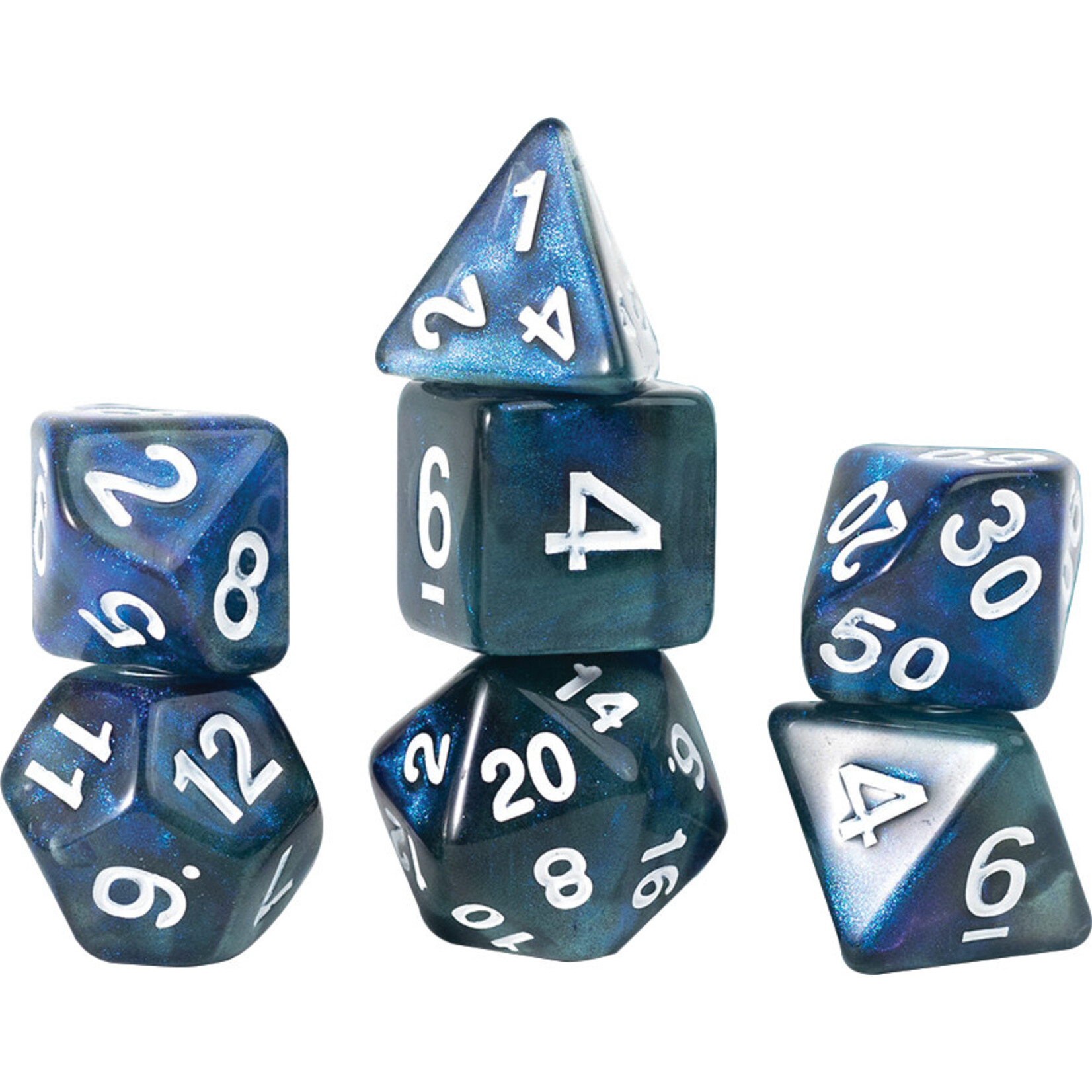 Sirius Dice RPG Dice Set (7): Treasure Series - Sapphire