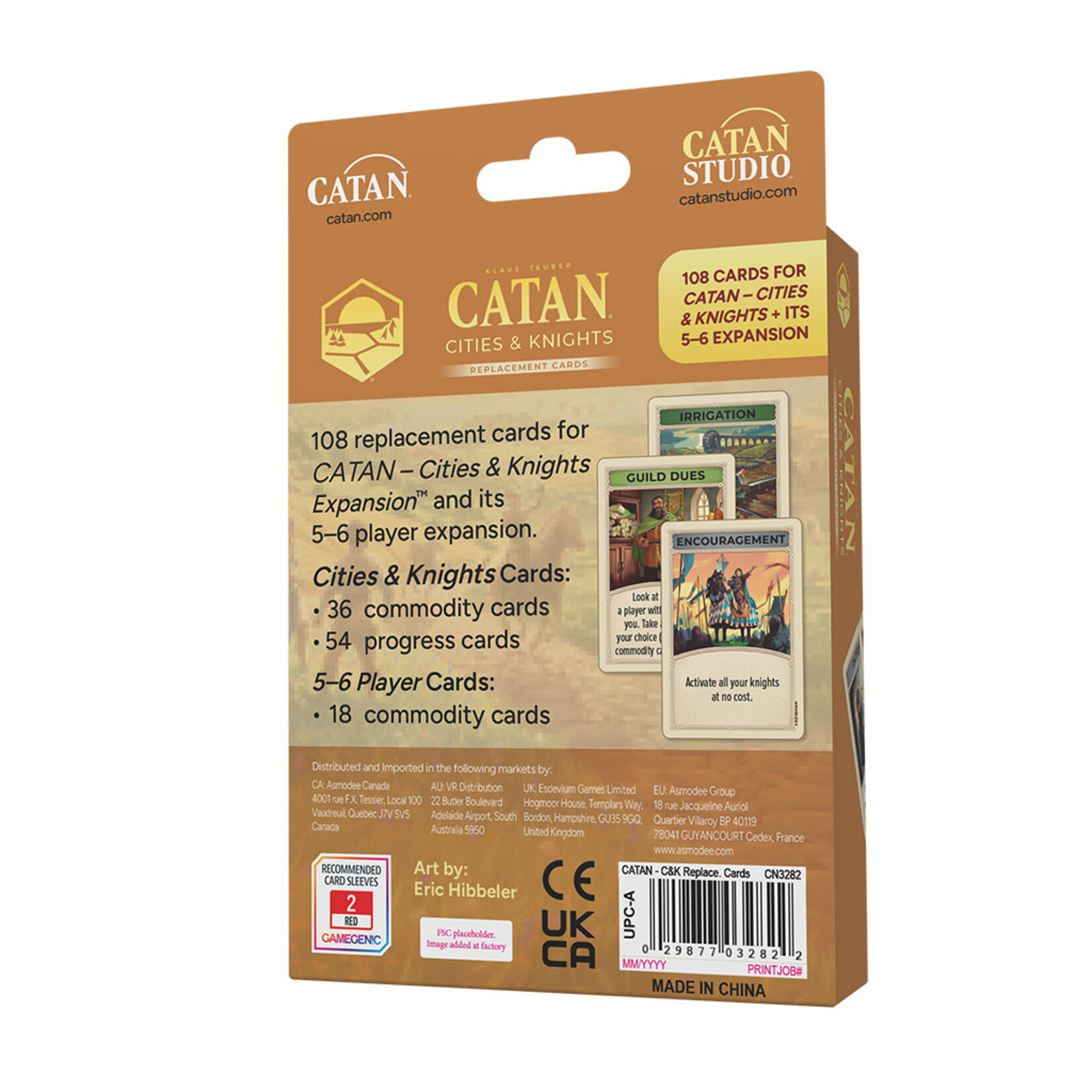 Catan Studios CATAN® – Cities & Knights Replacement Cards Accessory™