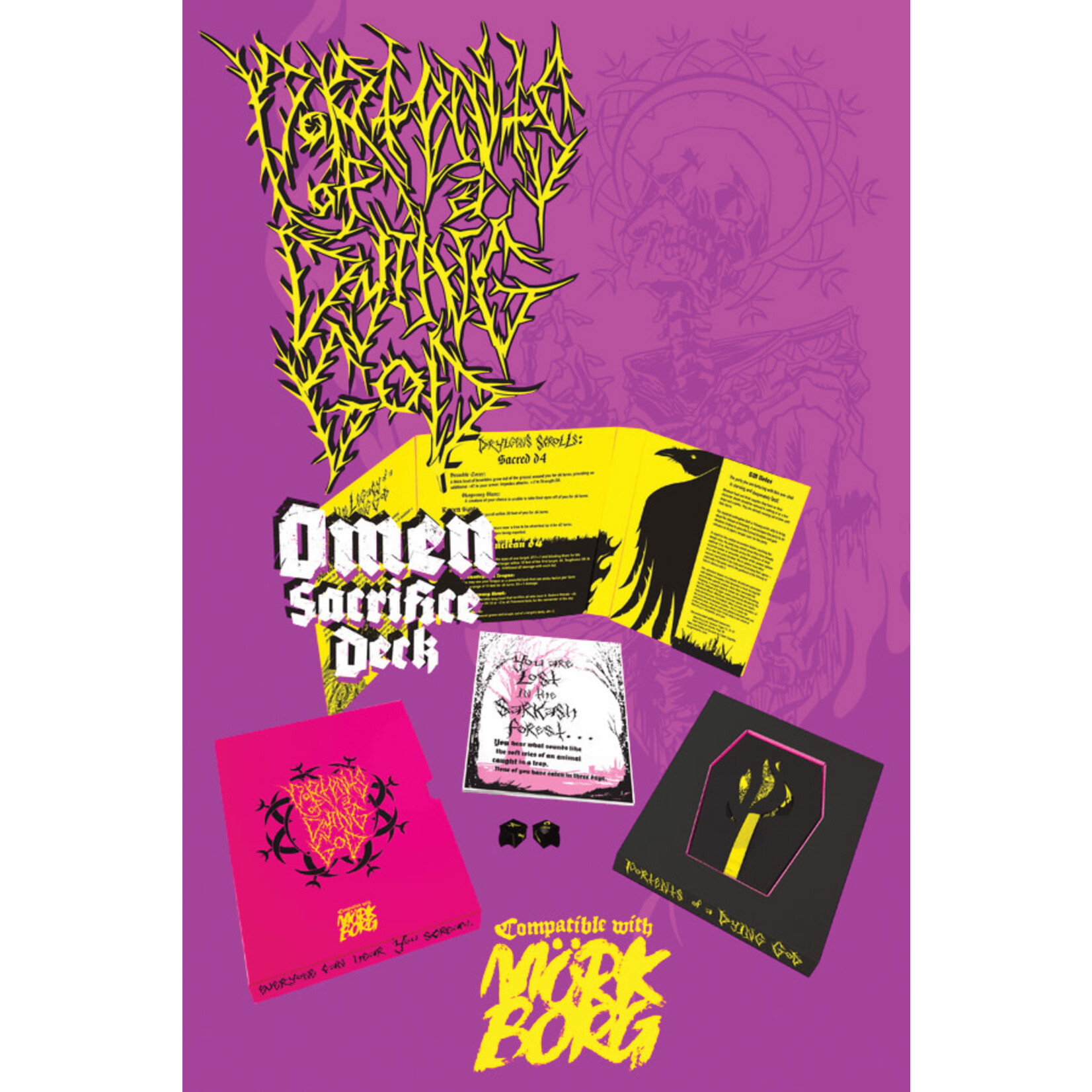 Exalted Funeral Press Portents of a Dying God: Mork Borg Omen Deck