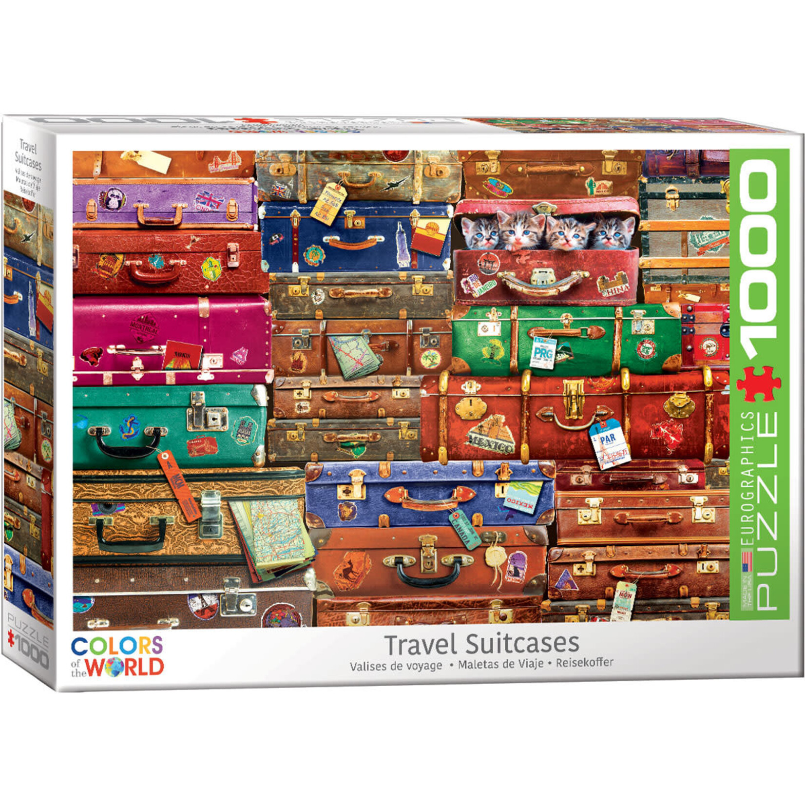 EuroGraphics Travel Suitcases 1000pc