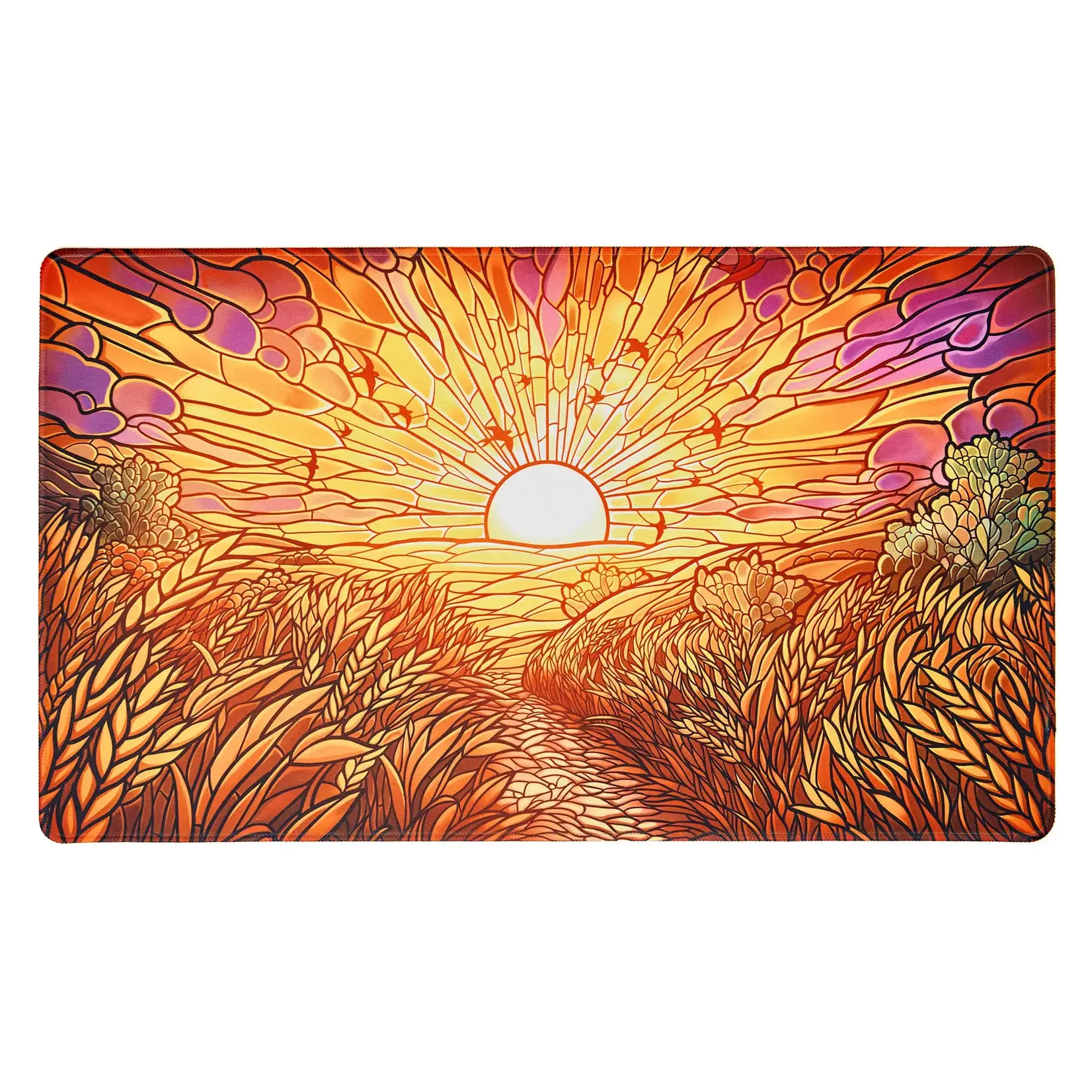 Arcane Fortress Playmat Stained Glass