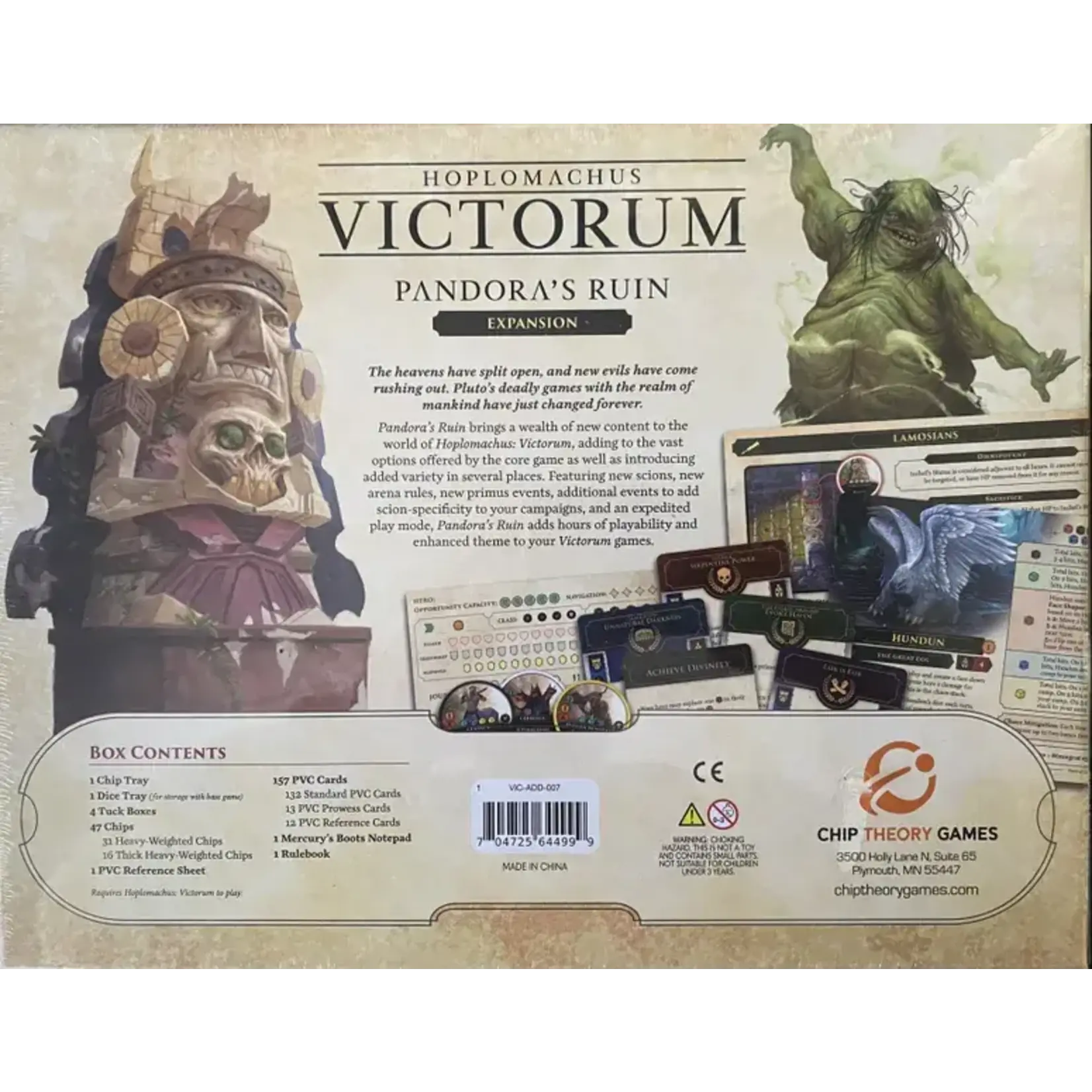 Chip Theory Games Hoplomachus Victorum Pandora's Ruin