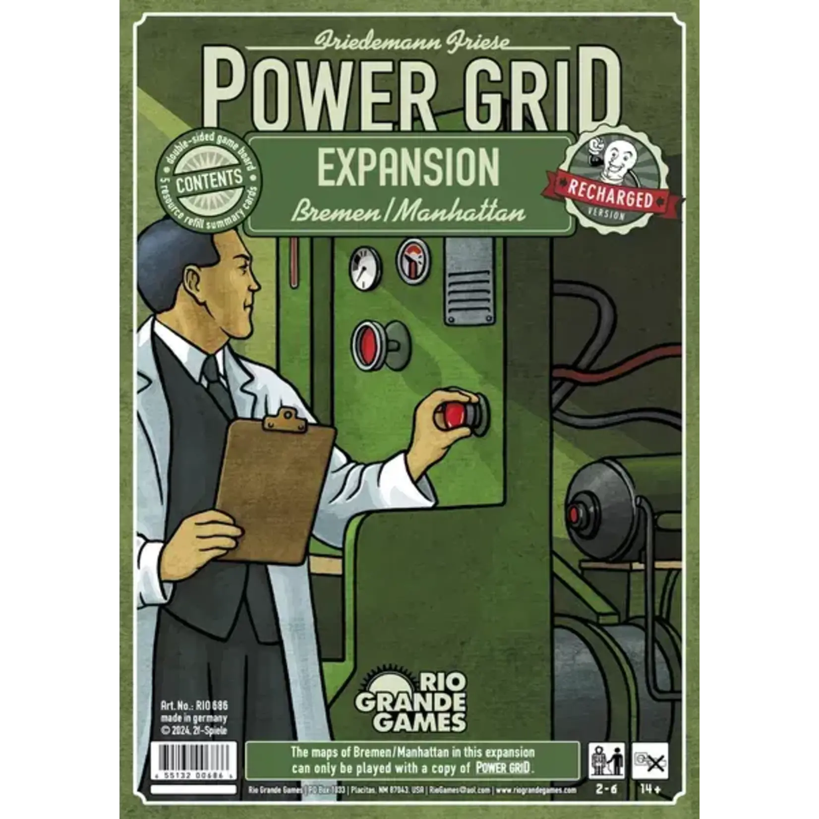 Rio Grande Games Power Grid: Bremen/Manhattan Expansion