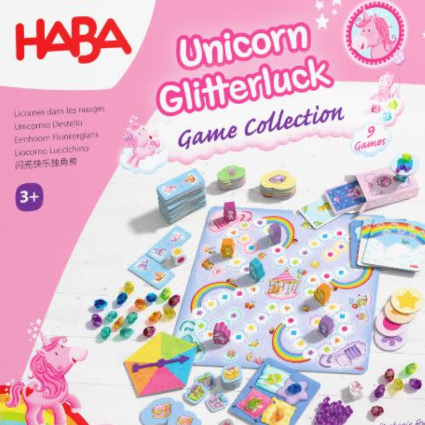 HABA USA Unicorn Glitterluck Game Collection