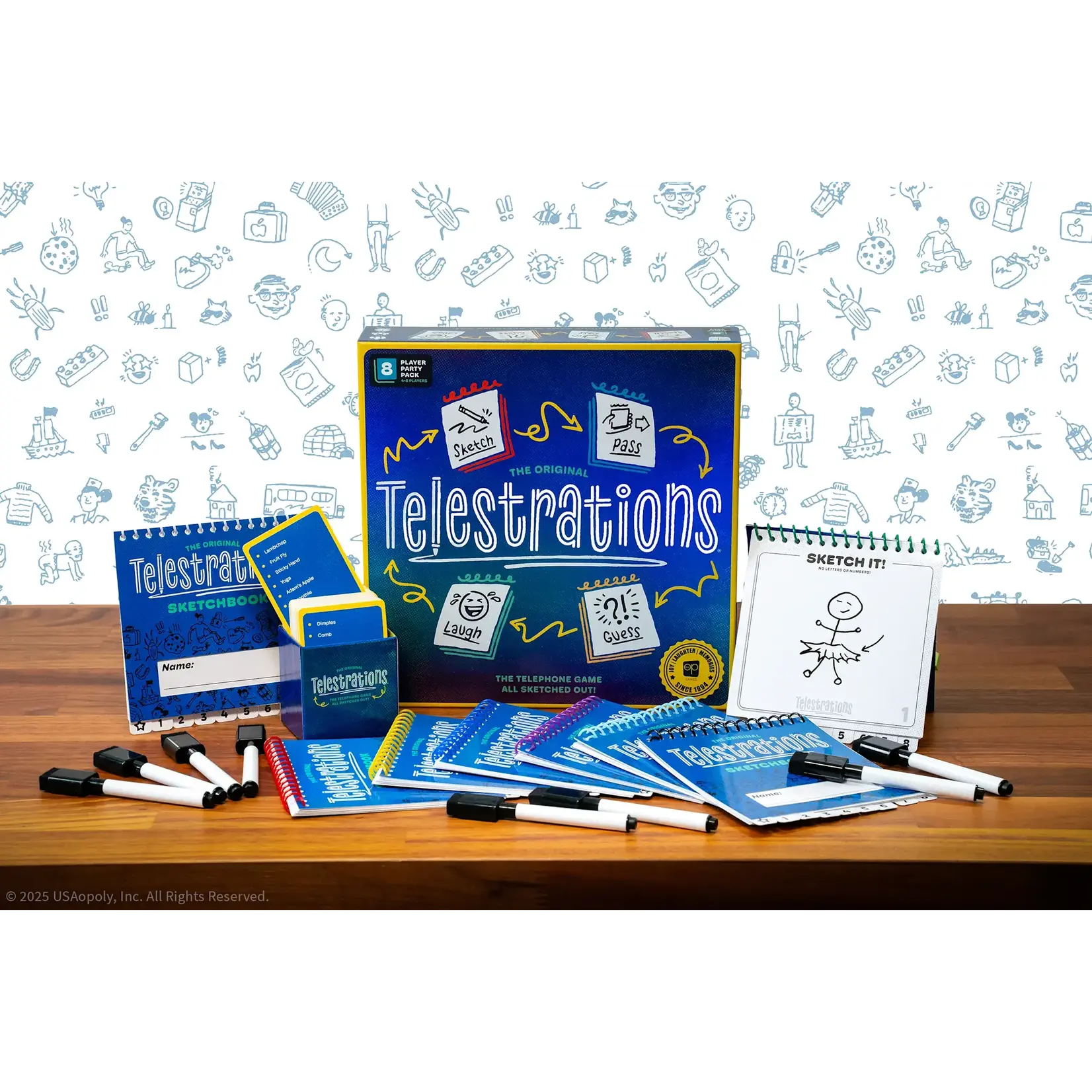 USAopoly Telestrations 8-Player 2025