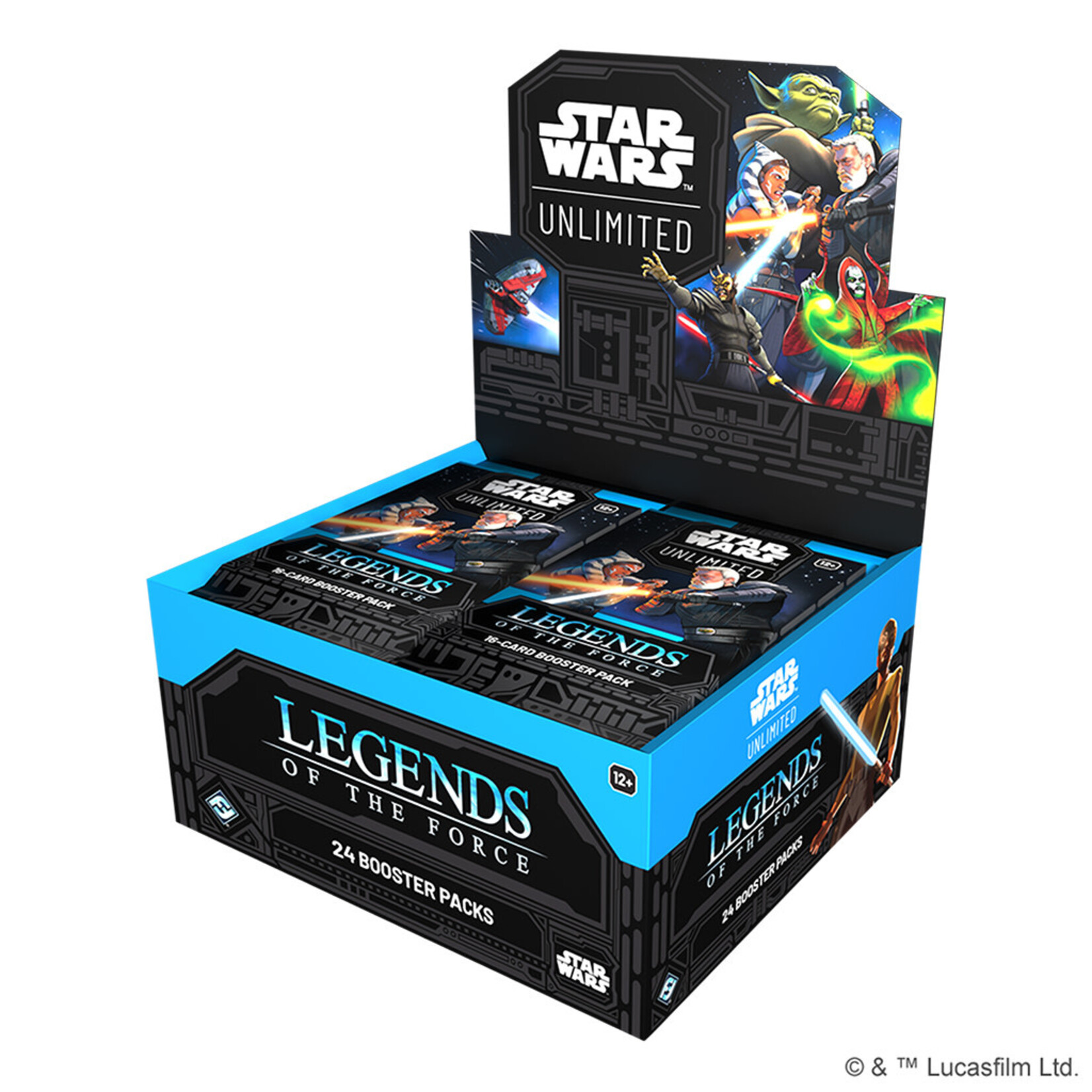 Fantasy Flight Games Star Wars Unlimited Legends of the Force Booster Display