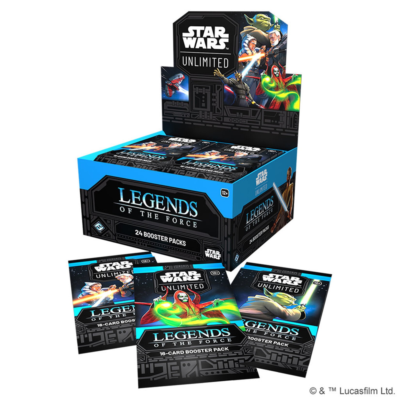 Fantasy Flight Games Star Wars Unlimited Legends of the Force Booster Display