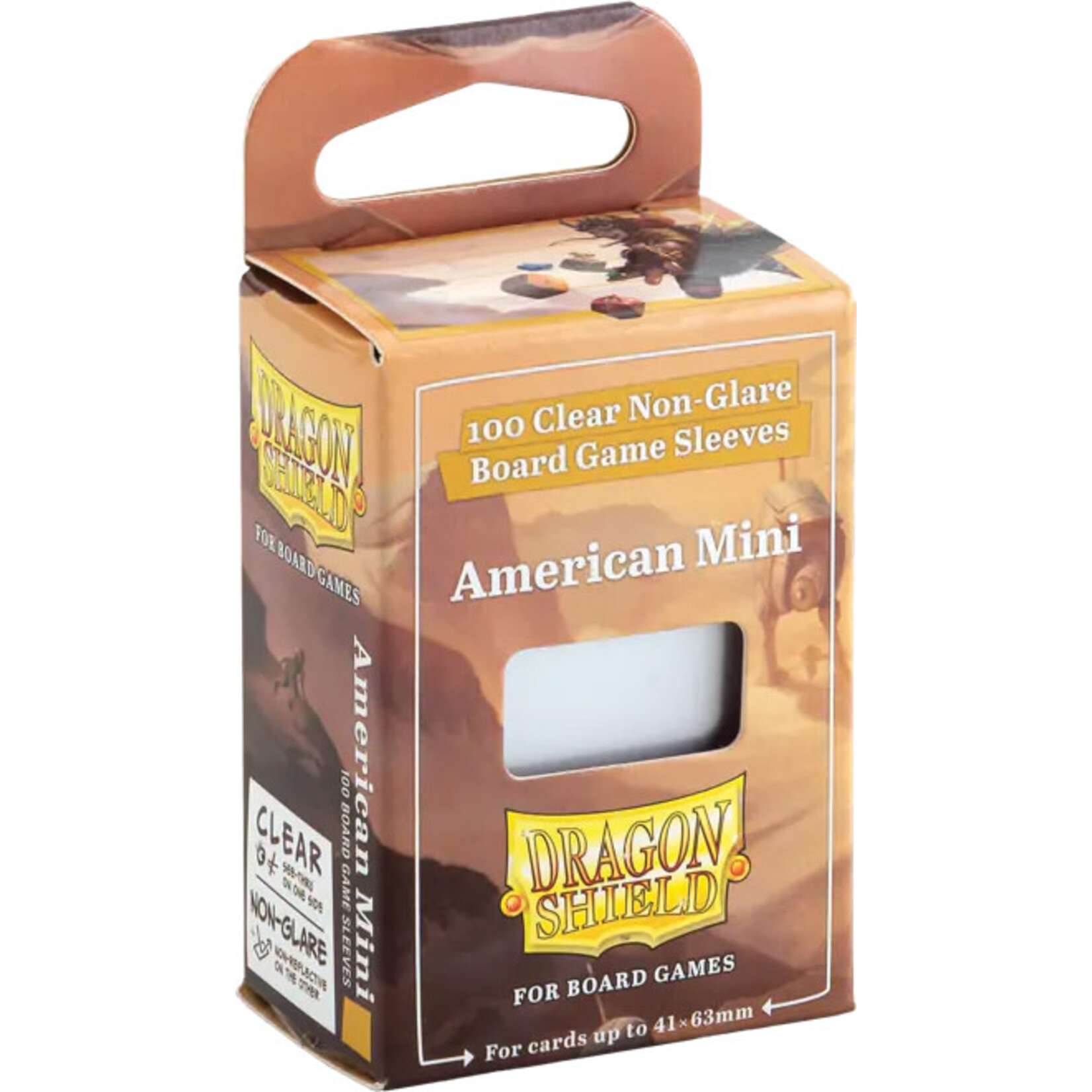 Arcane Tinmen Dragon Shields: (100) American Mini Board Game Sleeves (41mm x 63mm)