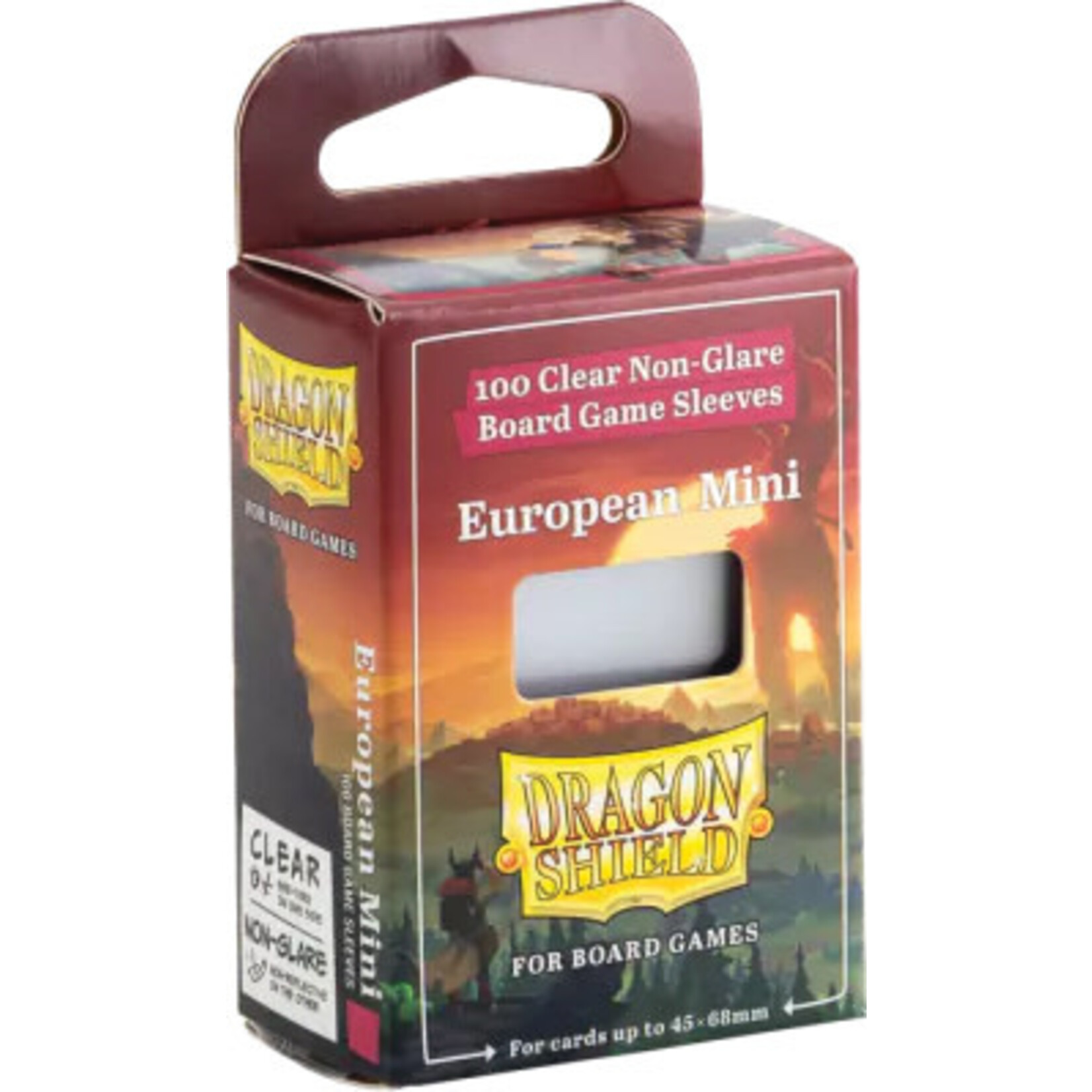 Arcane Tinmen Dragon Shields: (100) European Mini Board Game Sleeves (45mm x 68mm)