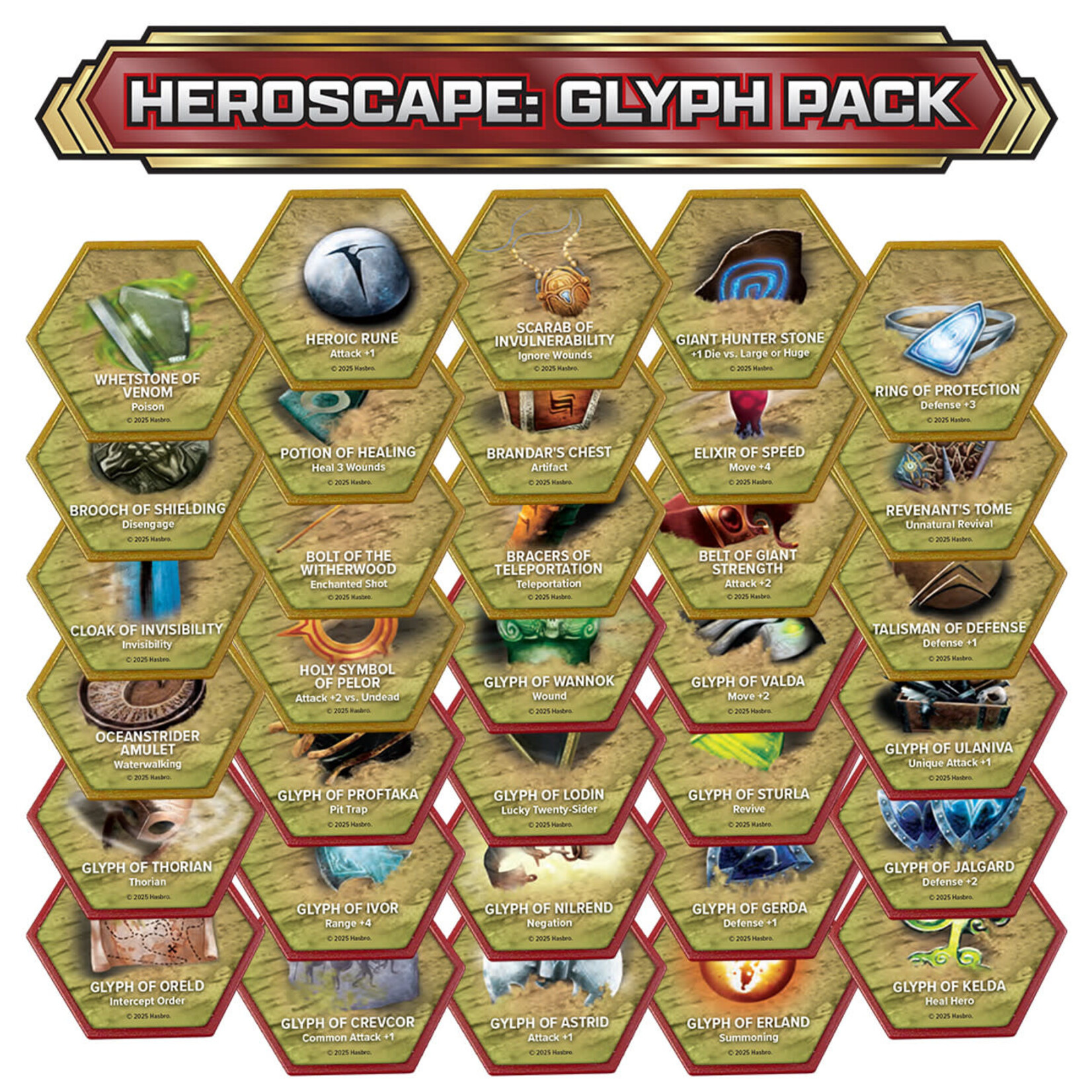 Renegade Game Studios Heroscape: Glyph Pack