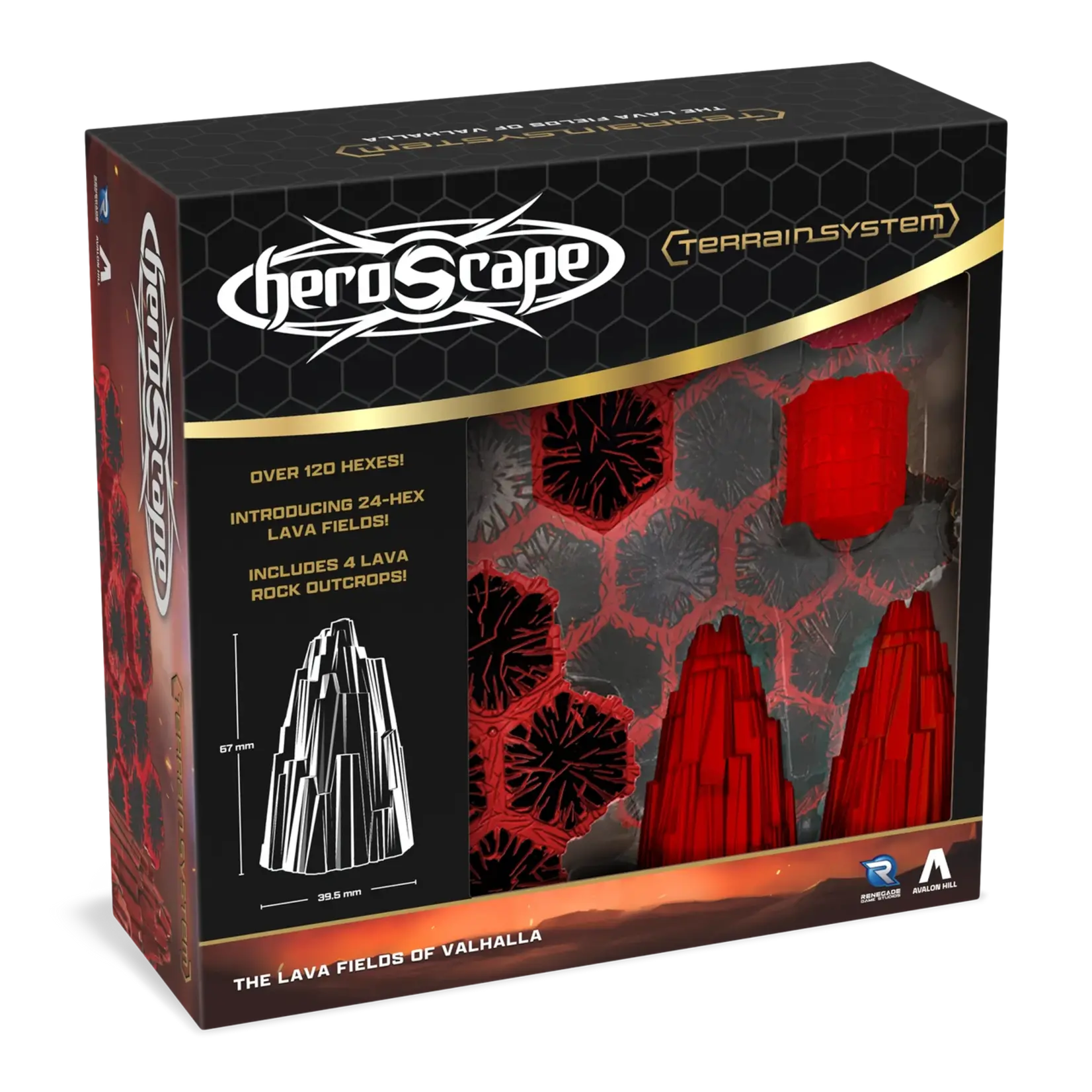 Renegade Game Studios HeroScape The Lava Fields of Valhalla Terrain Expansion