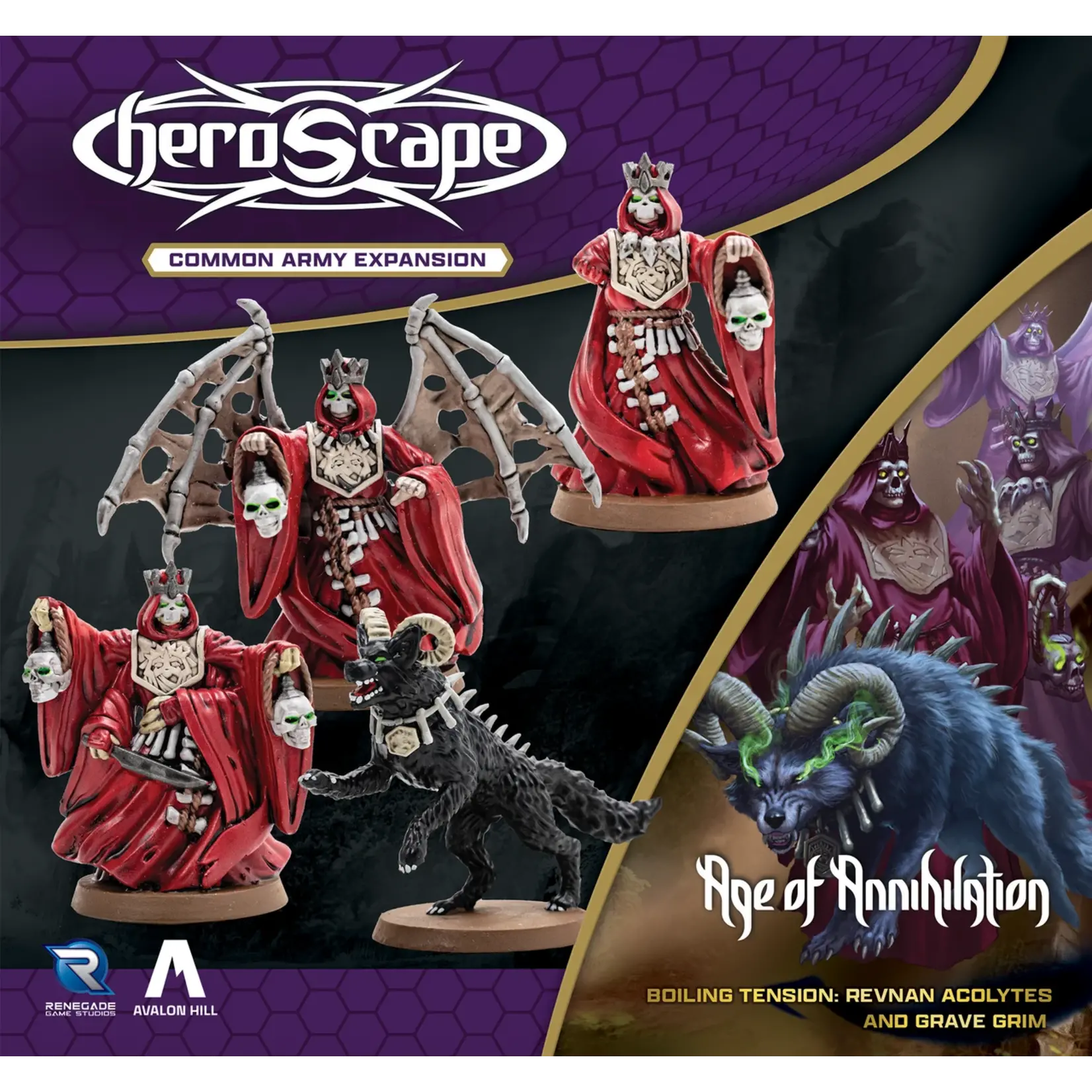 Renegade Game Studios HeroScape Revnan Acolytes and Grave Grim Army Expansion