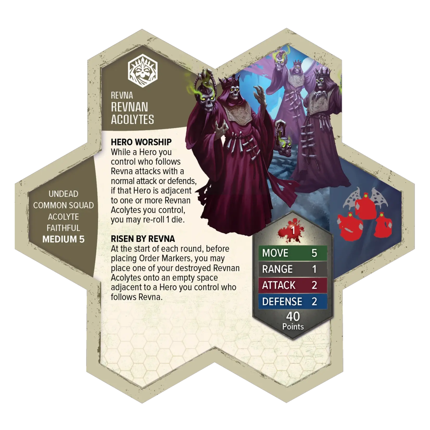 Renegade Game Studios HeroScape Revnan Acolytes and Grave Grim Army Expansion