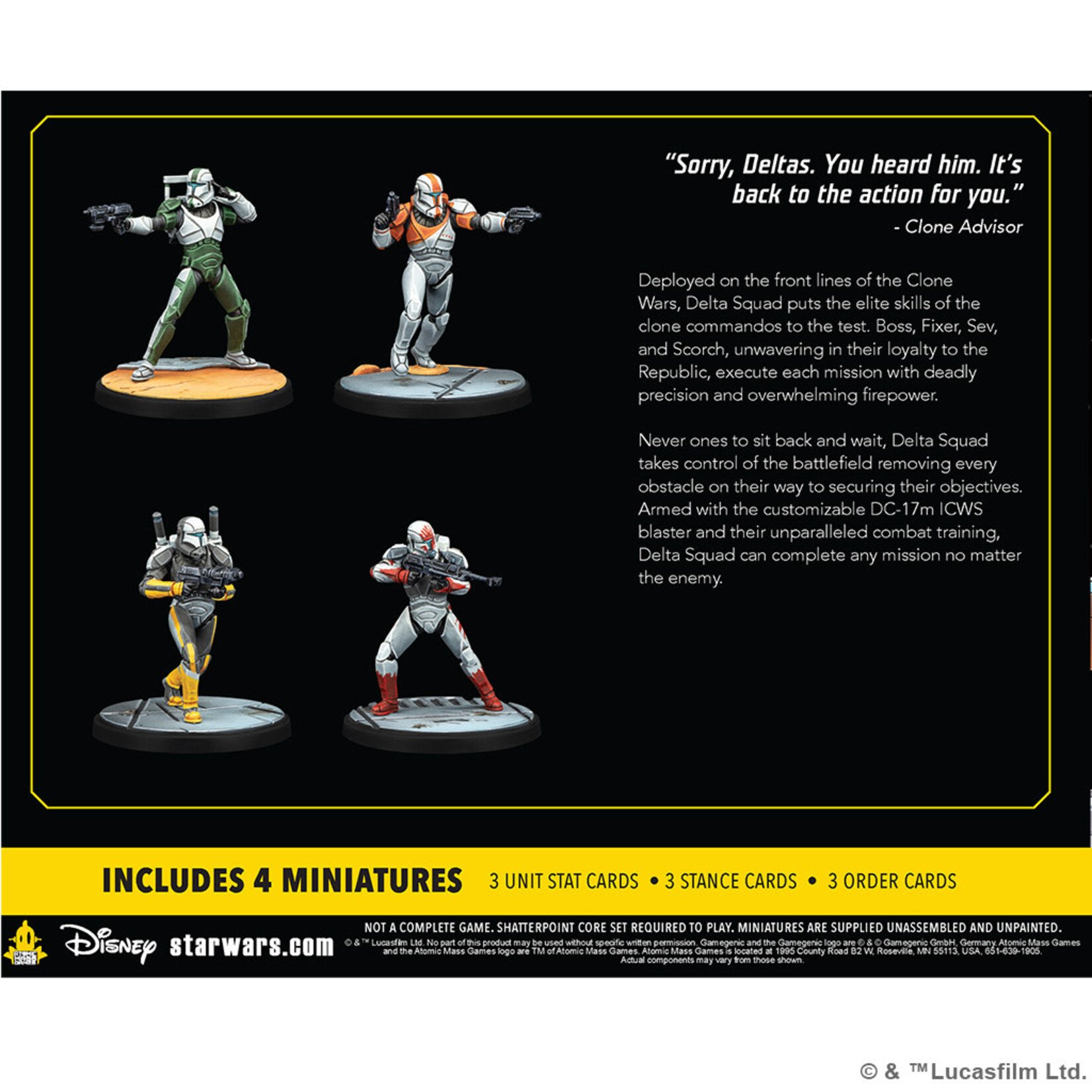 Atomic Mass Games SW Shatterpoint -Delta Squad, Form Up Squad Pack