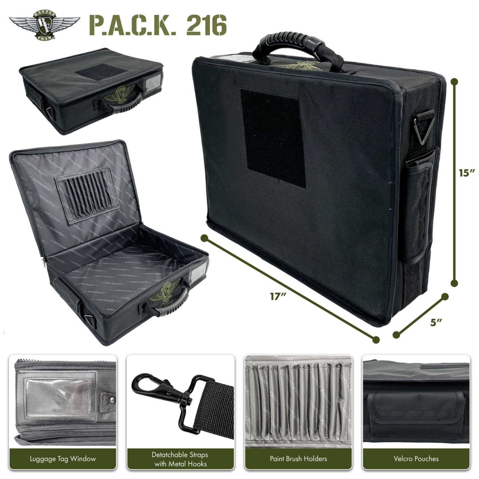 Battle Foam P.A.C.K. 216 2.0 Empty (Black)