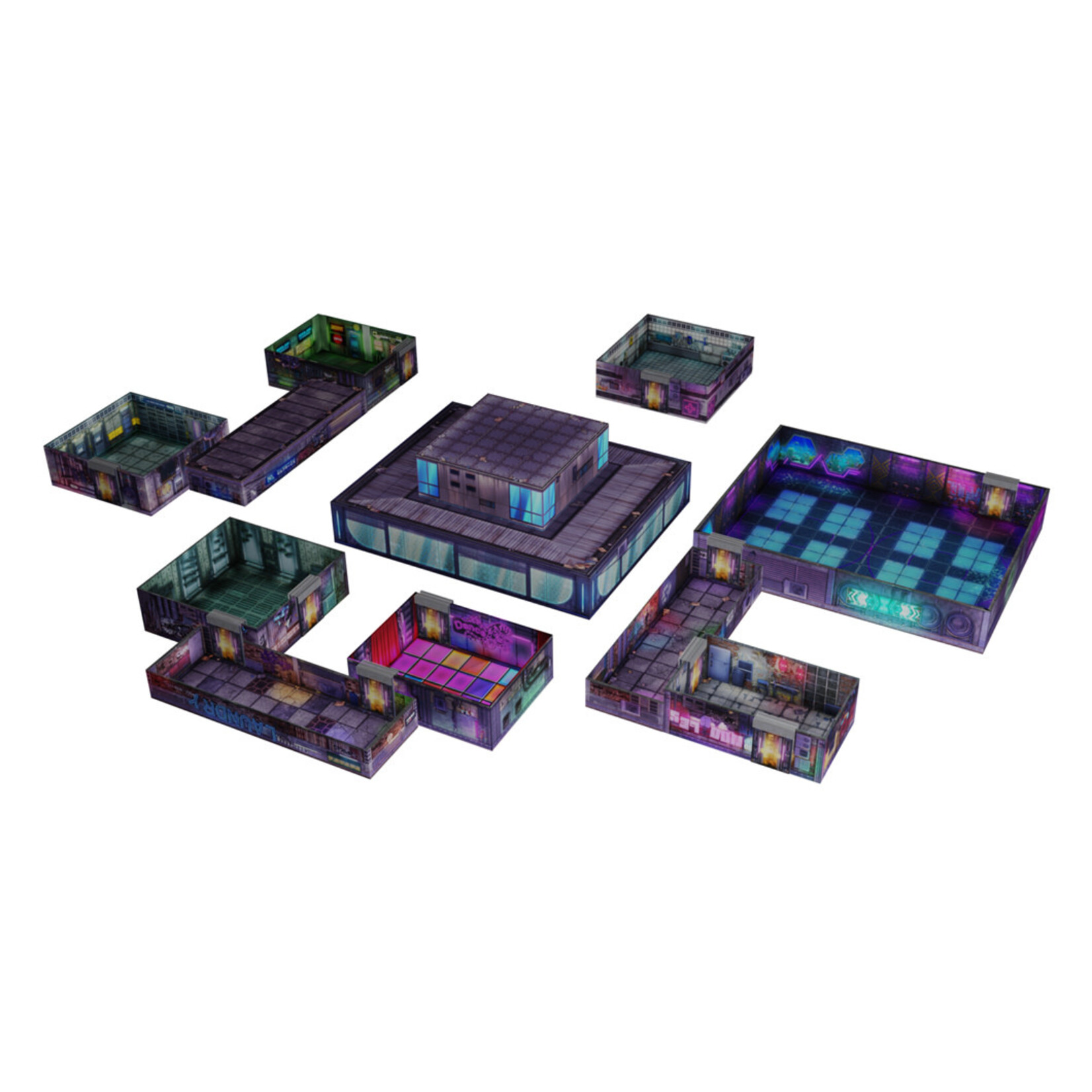 GaleForce Nine Tenfold Dungeons Cyberpunk City