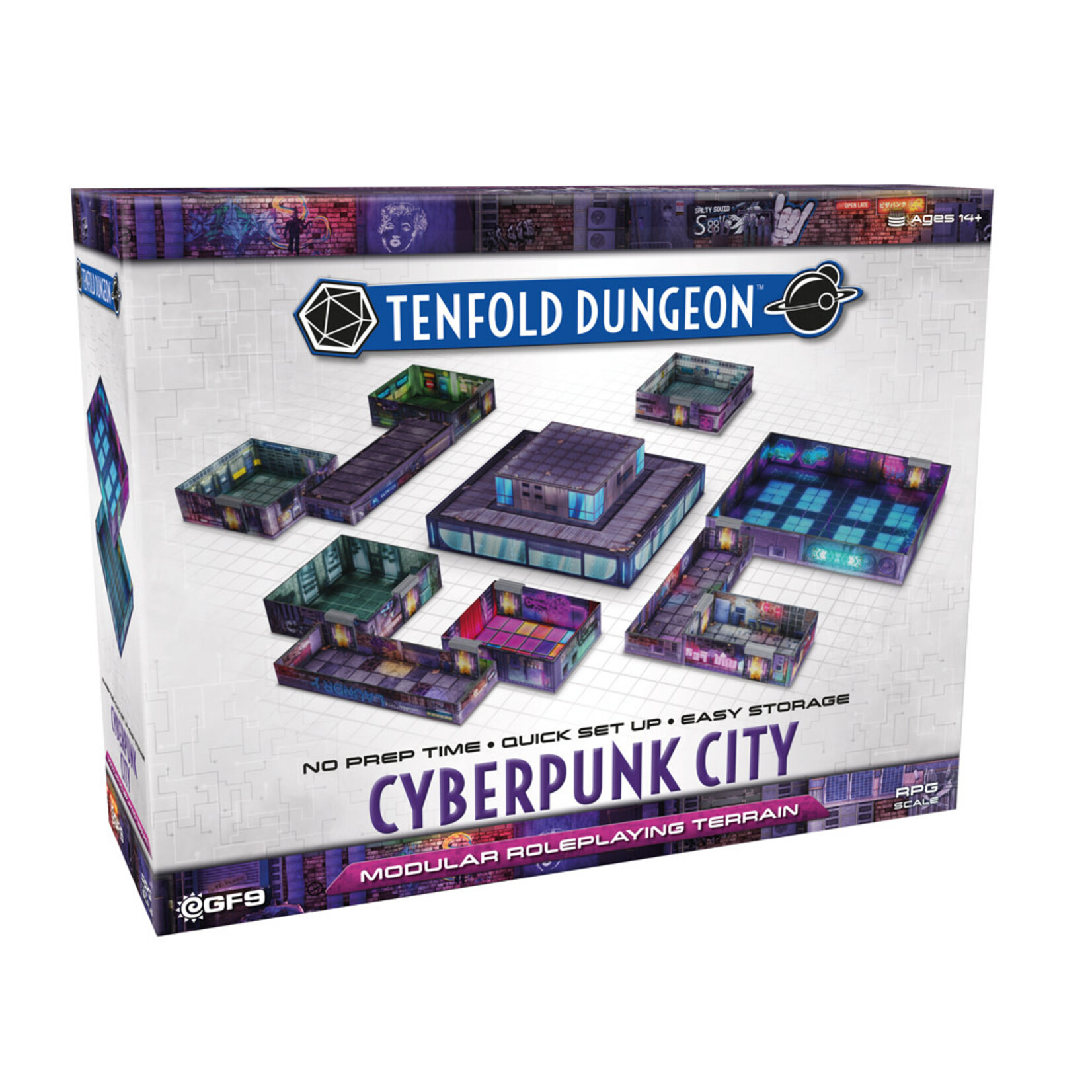 GaleForce Nine Tenfold Dungeons Cyberpunk City
