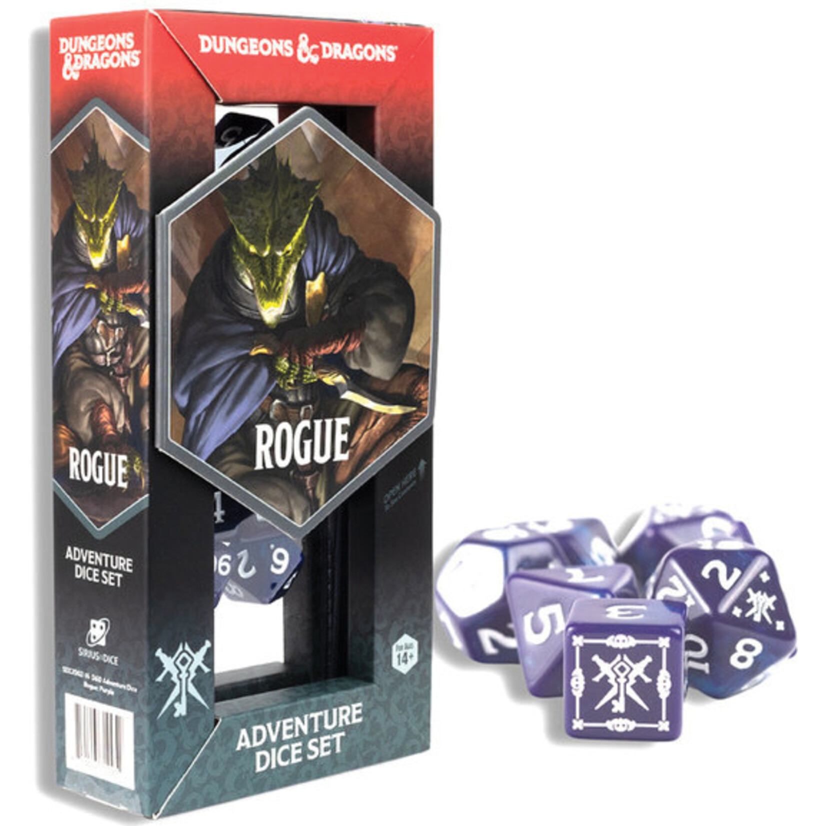 Sirius Dice D&D Adventure Dice Rogue Purple (NEW)