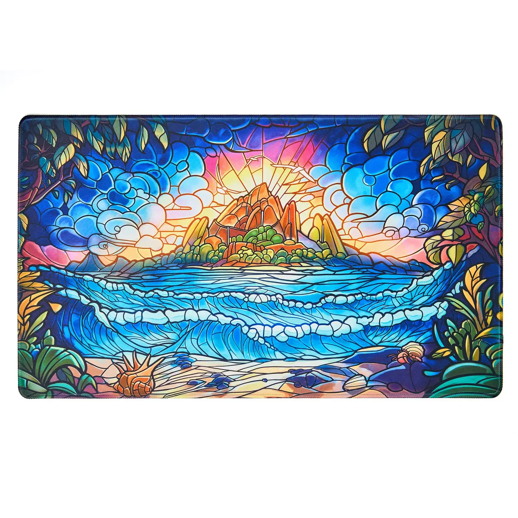 Arcane Fortress Playmat Stained Glass