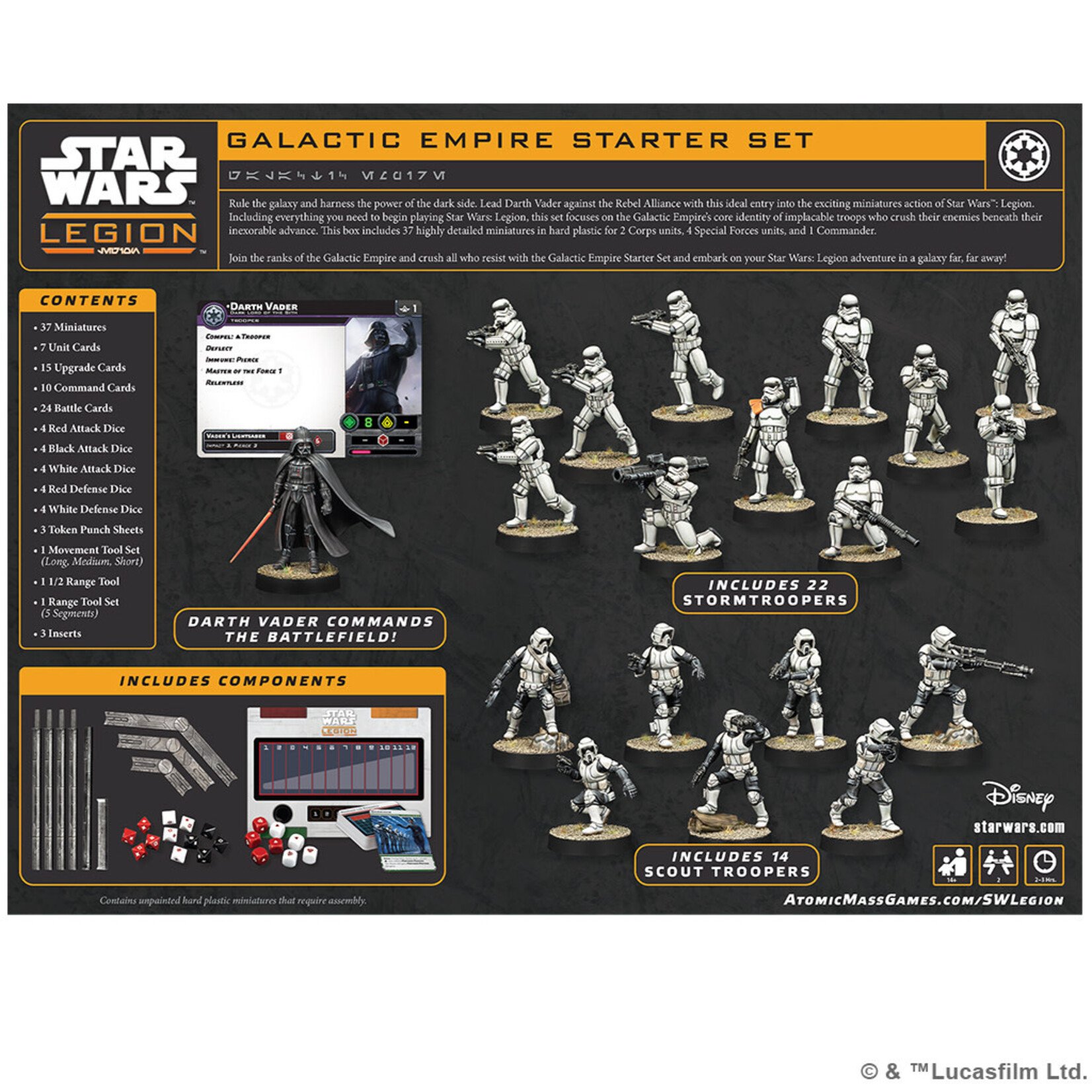 Atomic Mass Games Star Wars Legion Galactic Empire Starter Set