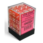 Chessex Festive 12mm d6 Dahlia/white Dice Block (36 dice)