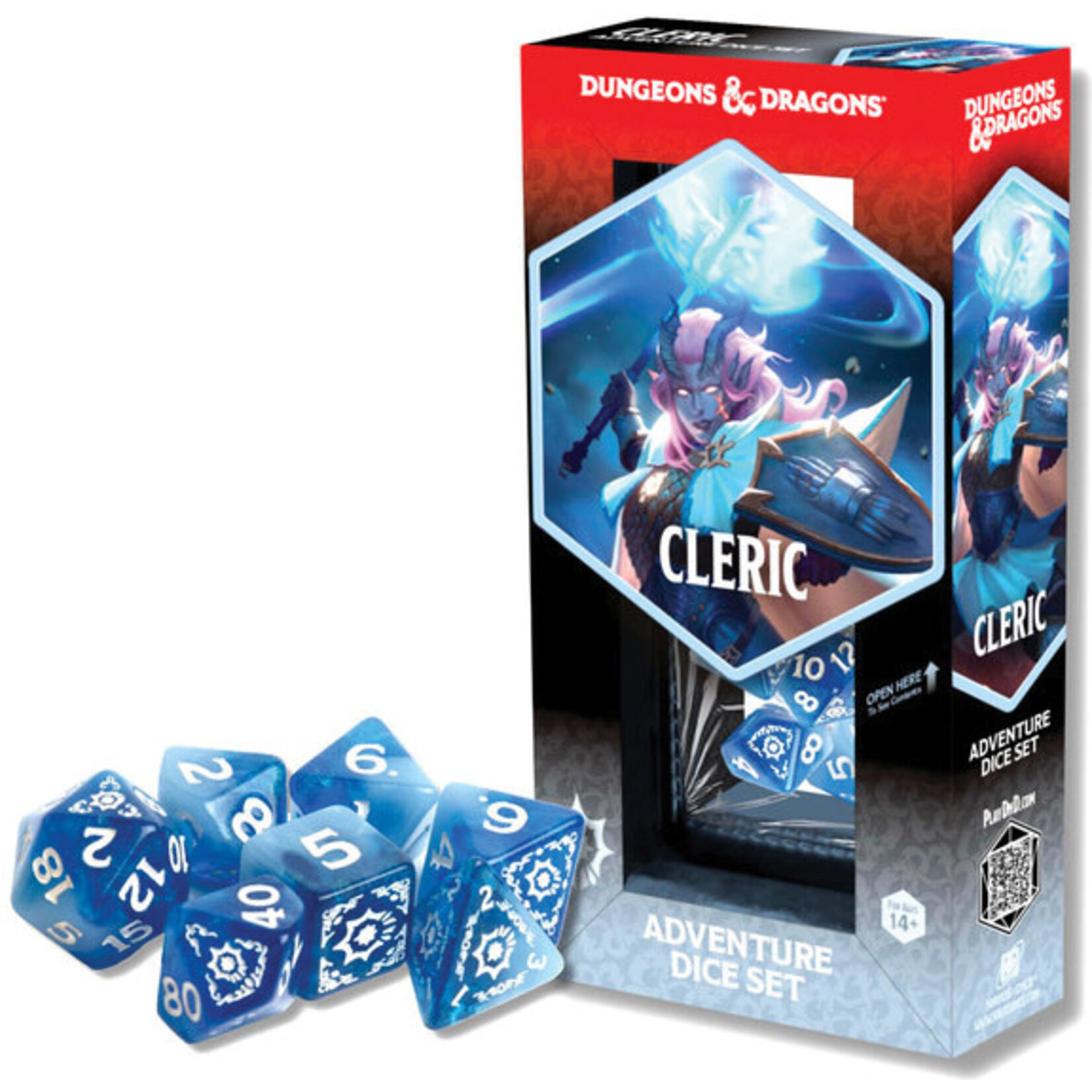 Sirius Dice D&D Adventure Dice Cleric White/Blue