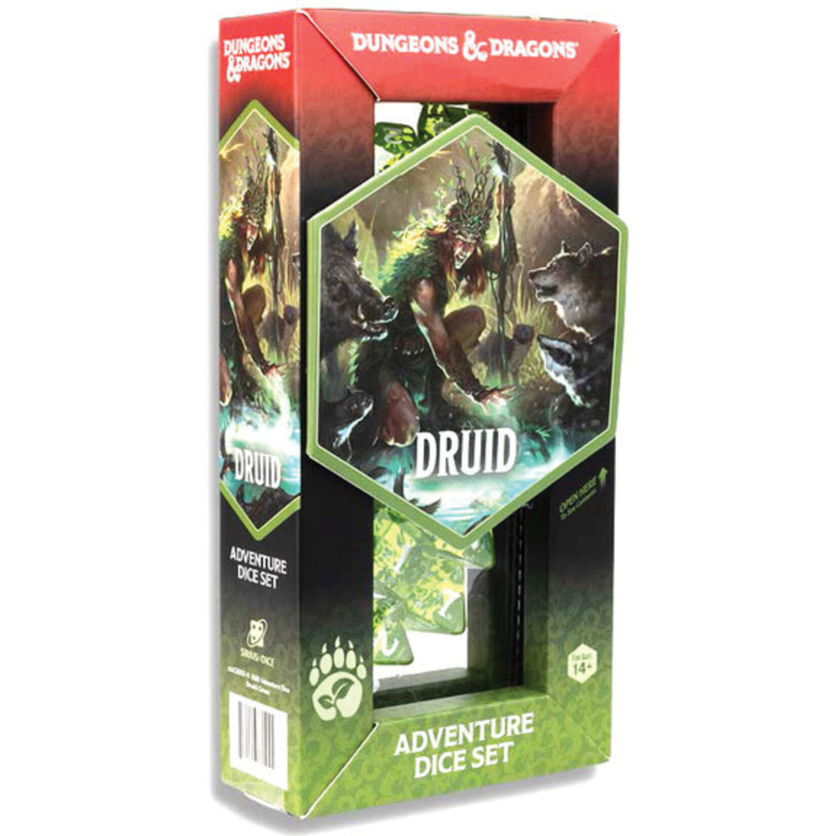 Sirius Dice D&D Adventure Dice Druid Green (NEW)