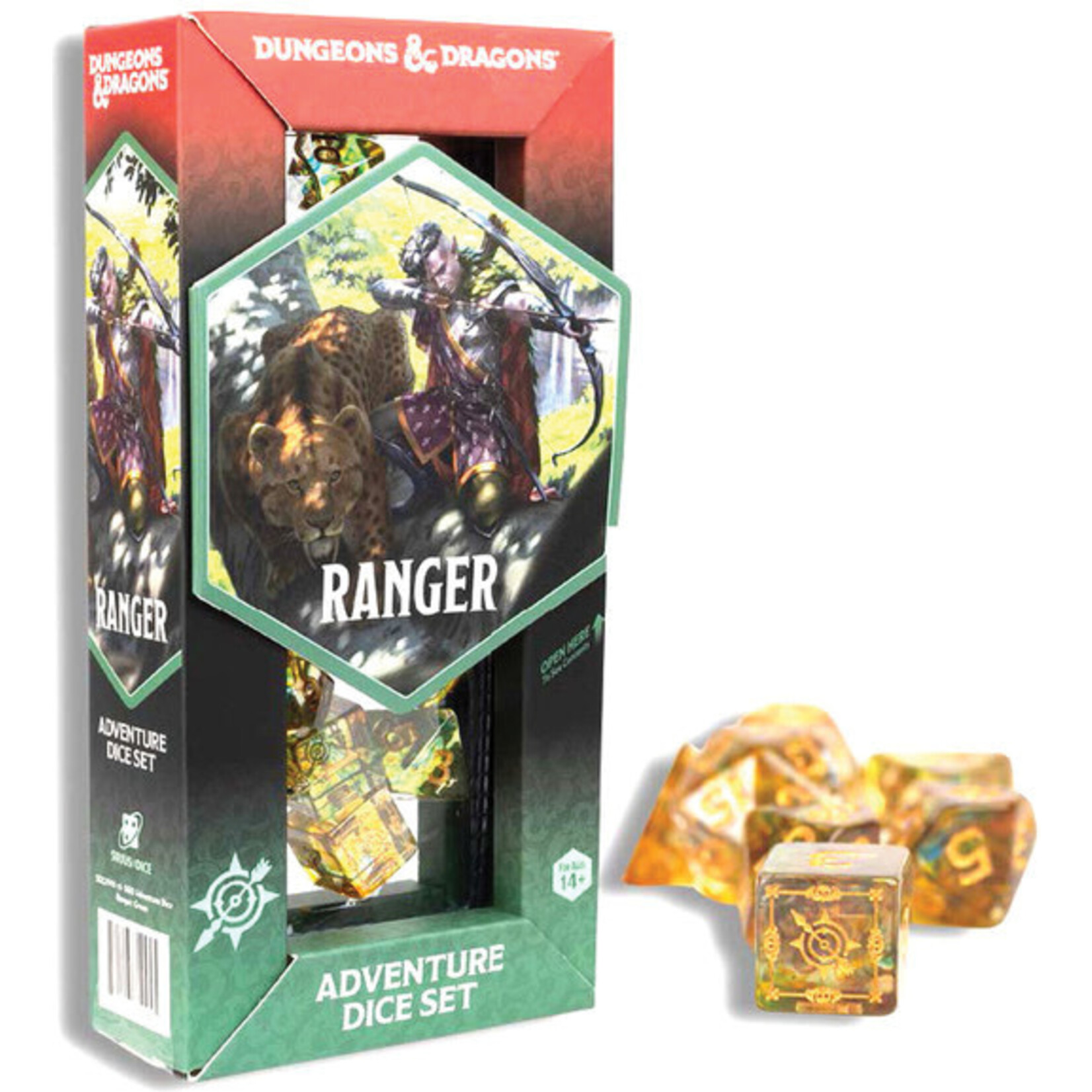 Sirius Dice D&D Adventure Dice Ranger Gold (NEW)