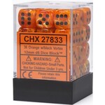 Chessex Vortex 12mm D6 Orange/Black (36)
