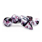 Chessex Gemini: Polyhedral Black-White/pink 7-Die Set