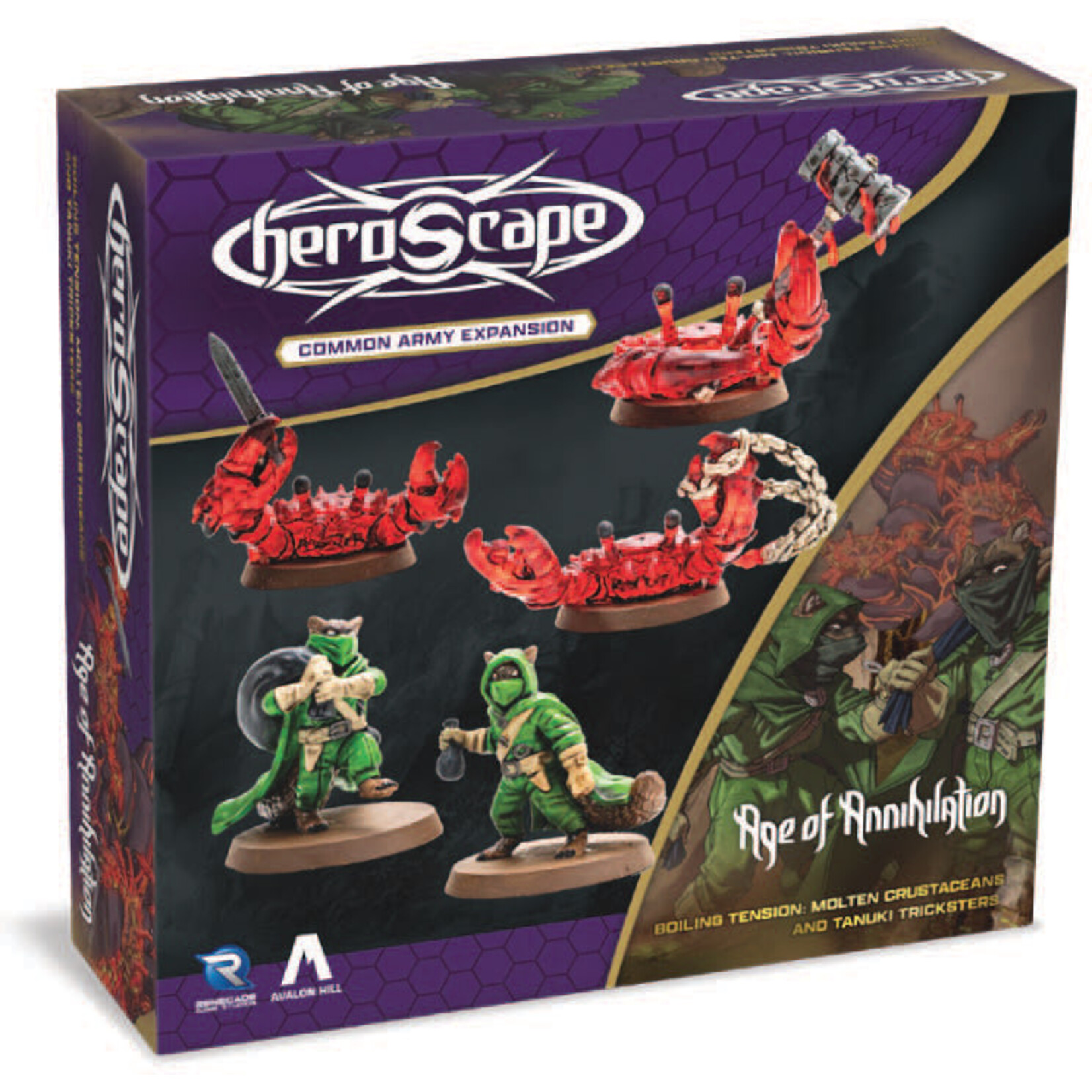 Renegade Game Studios Heroscape: Molten Crustaceans and Tanuki Tricksters Army Expansion